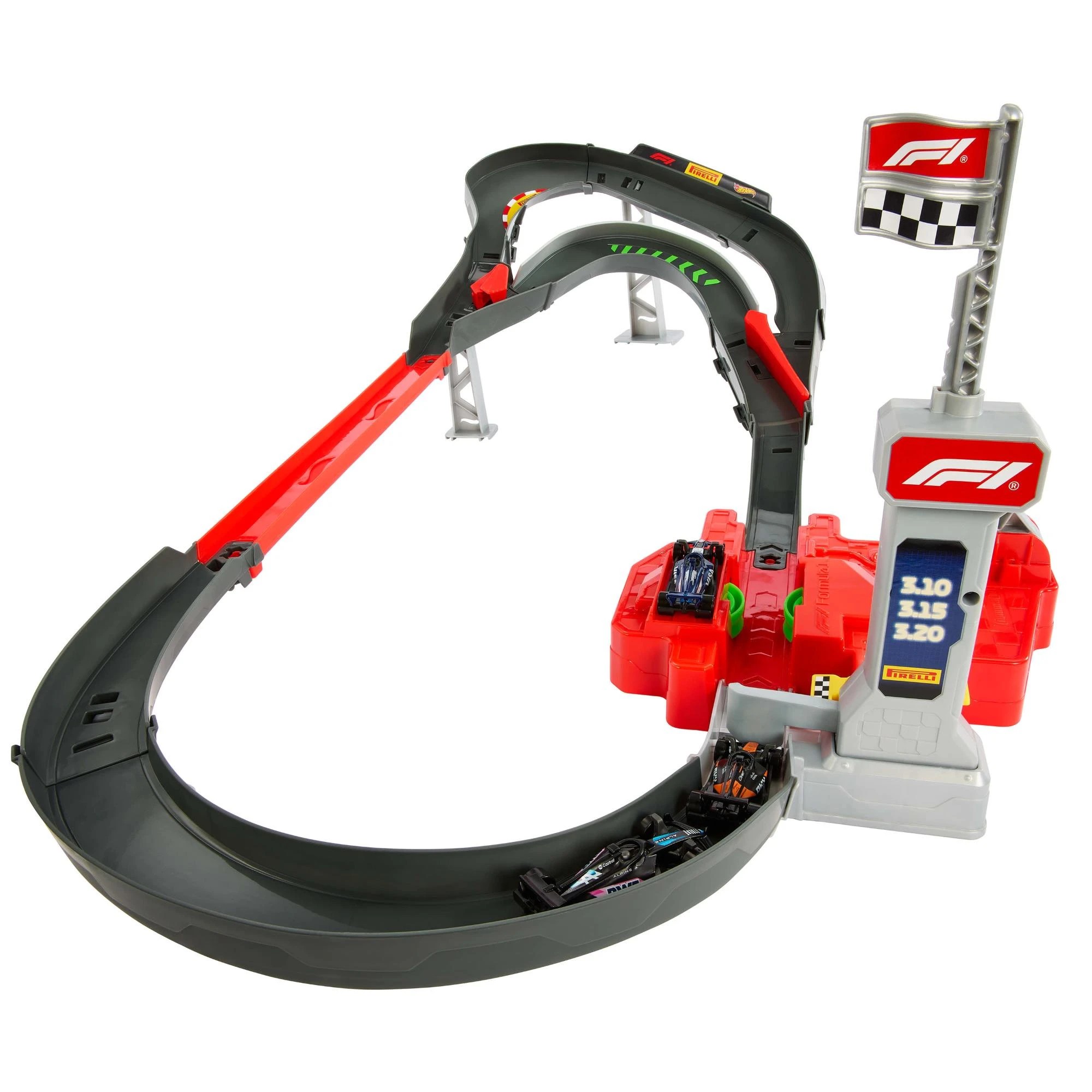 2 Hot Wheels Racing Formula 1 Grand Prix Circuit Track Set, 2 of 7