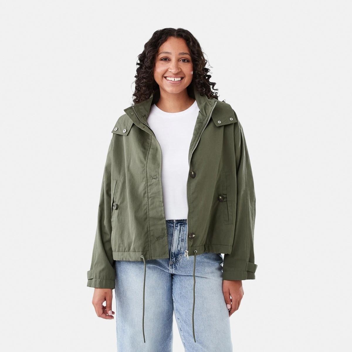 1 Utility Hooded Jacket Grn Olive, 1 of 7