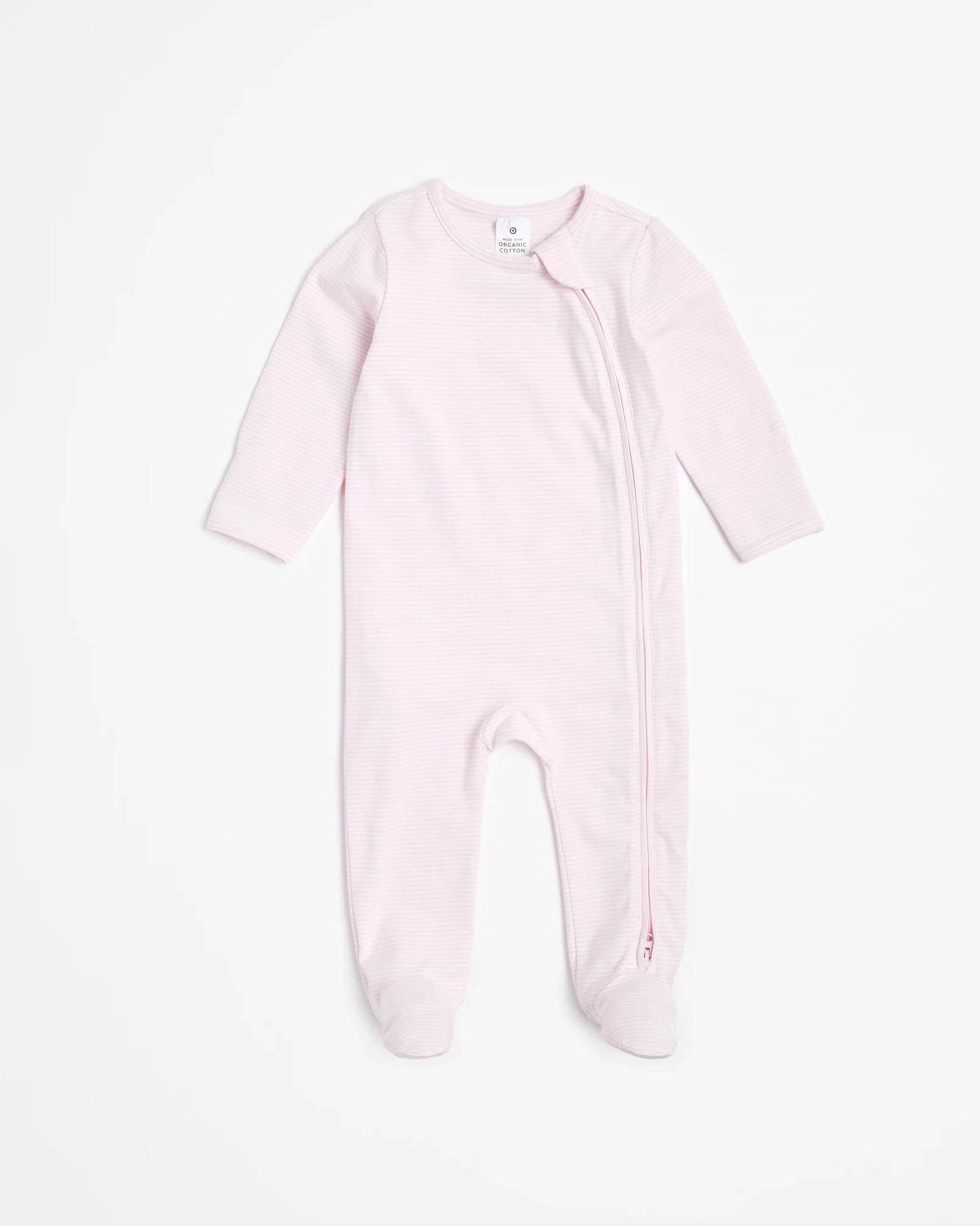 2 Target Baby Baby Organic Cotton Print Zip Coveralls 3 Pack PINK, 2 of 5