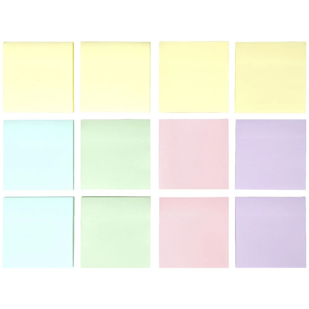 3 J.Burrows Stick-It Notes 76x76mm Pastel 12 Pack, 3 of 4