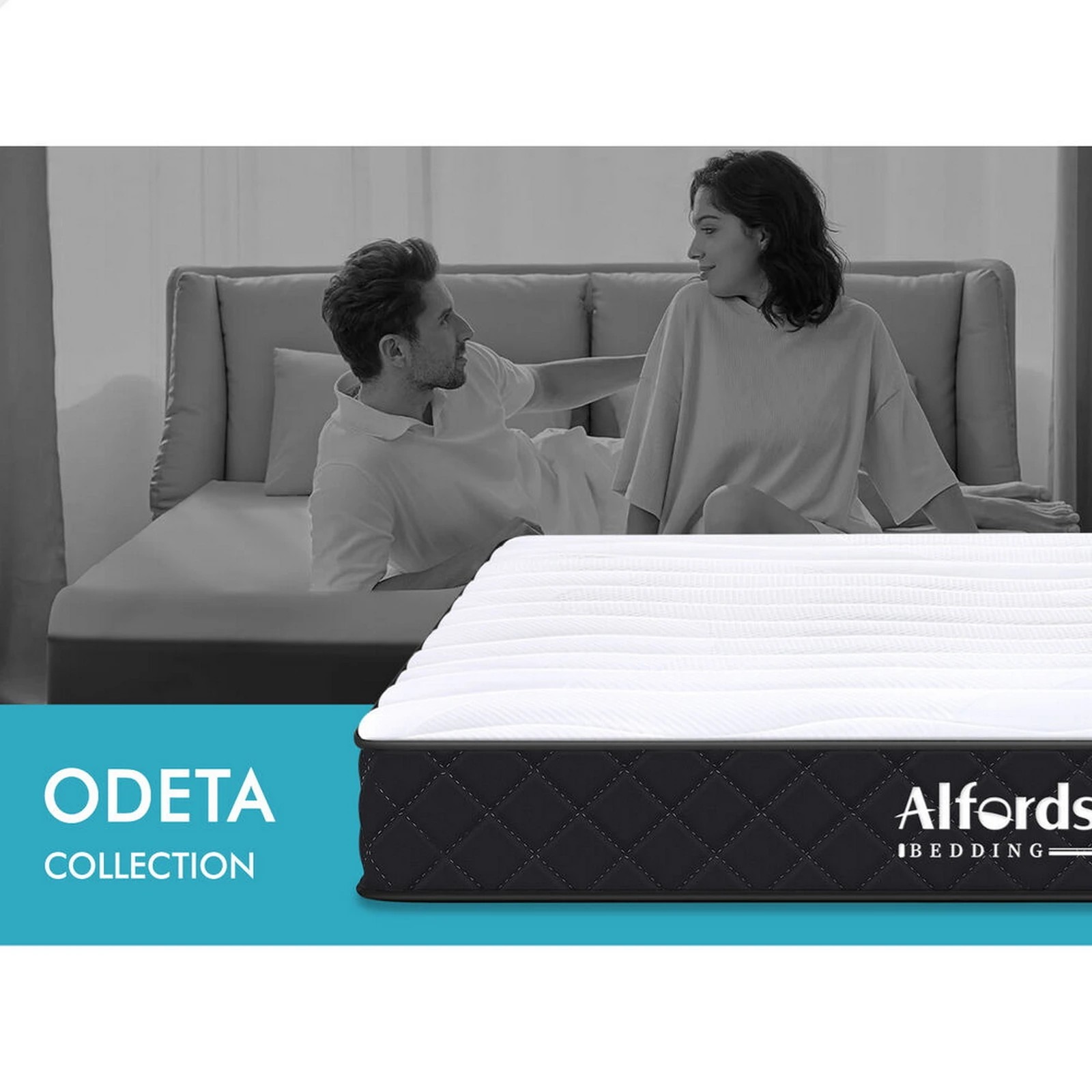 2 Alfordson Mattress 15CM Tight Top Spring Foam Bedding Medium Firm - Queen Bed, 2 of 10