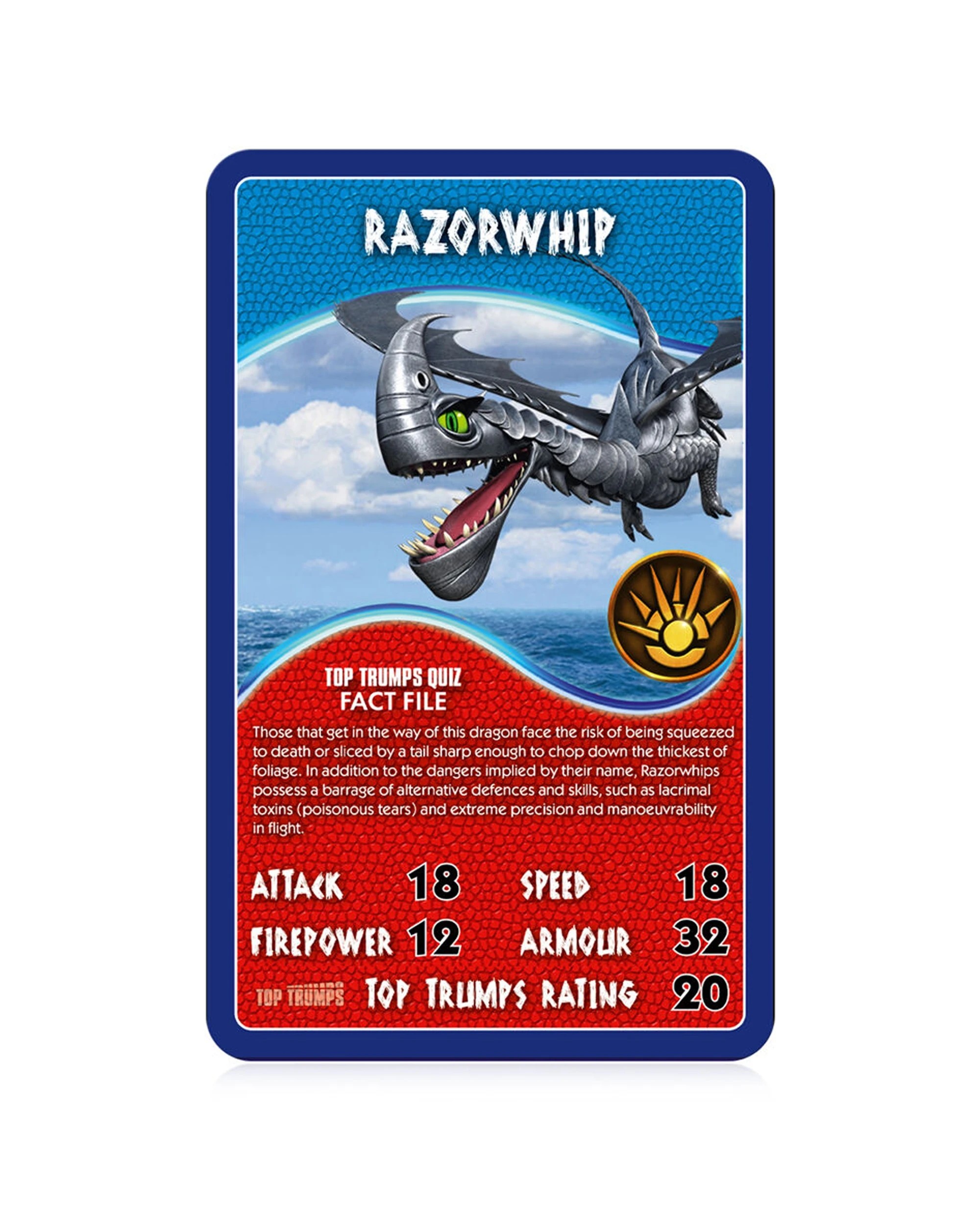 4 TOP TRUMPS 2PK How To Train Your Dragons Edition Family And Kids Card Game - Multi, 4 of 7