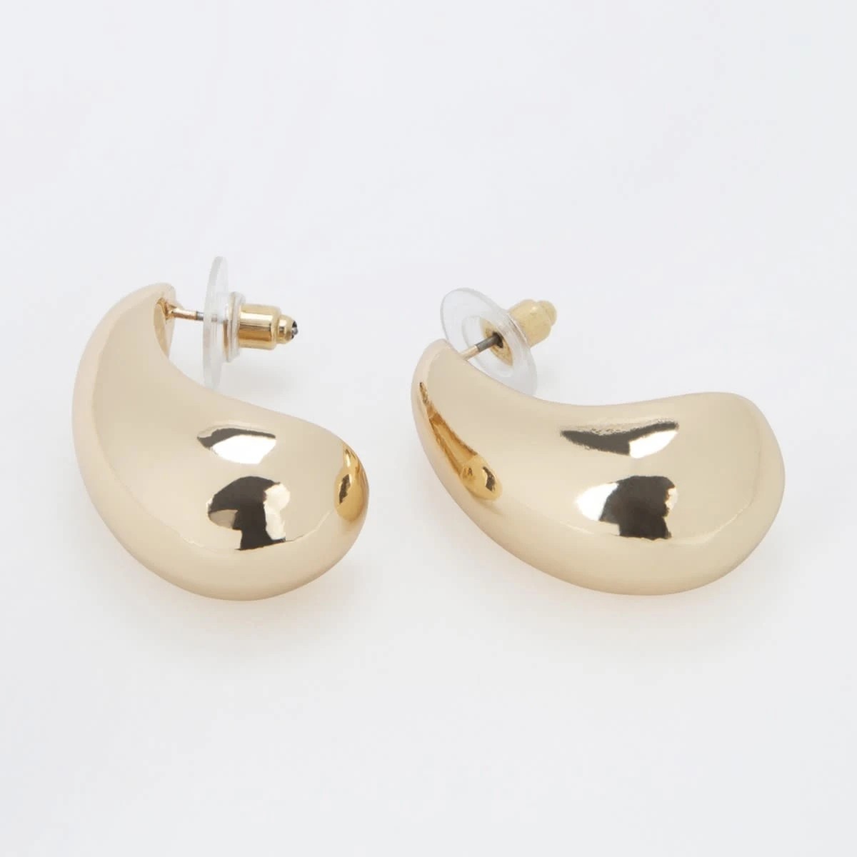 2 Statement Teardrop Earrings - Gold Tone, 2 of 5