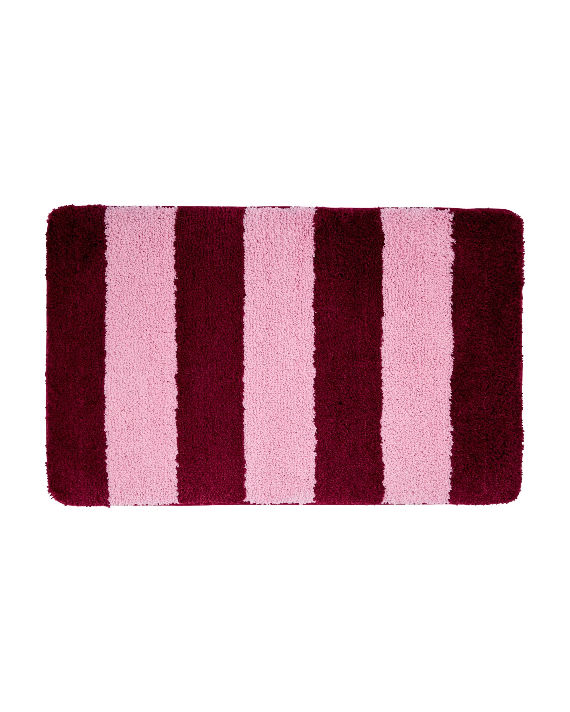 1 Memory Foam Bath Mat - Berry Stripe, 1 of 5
