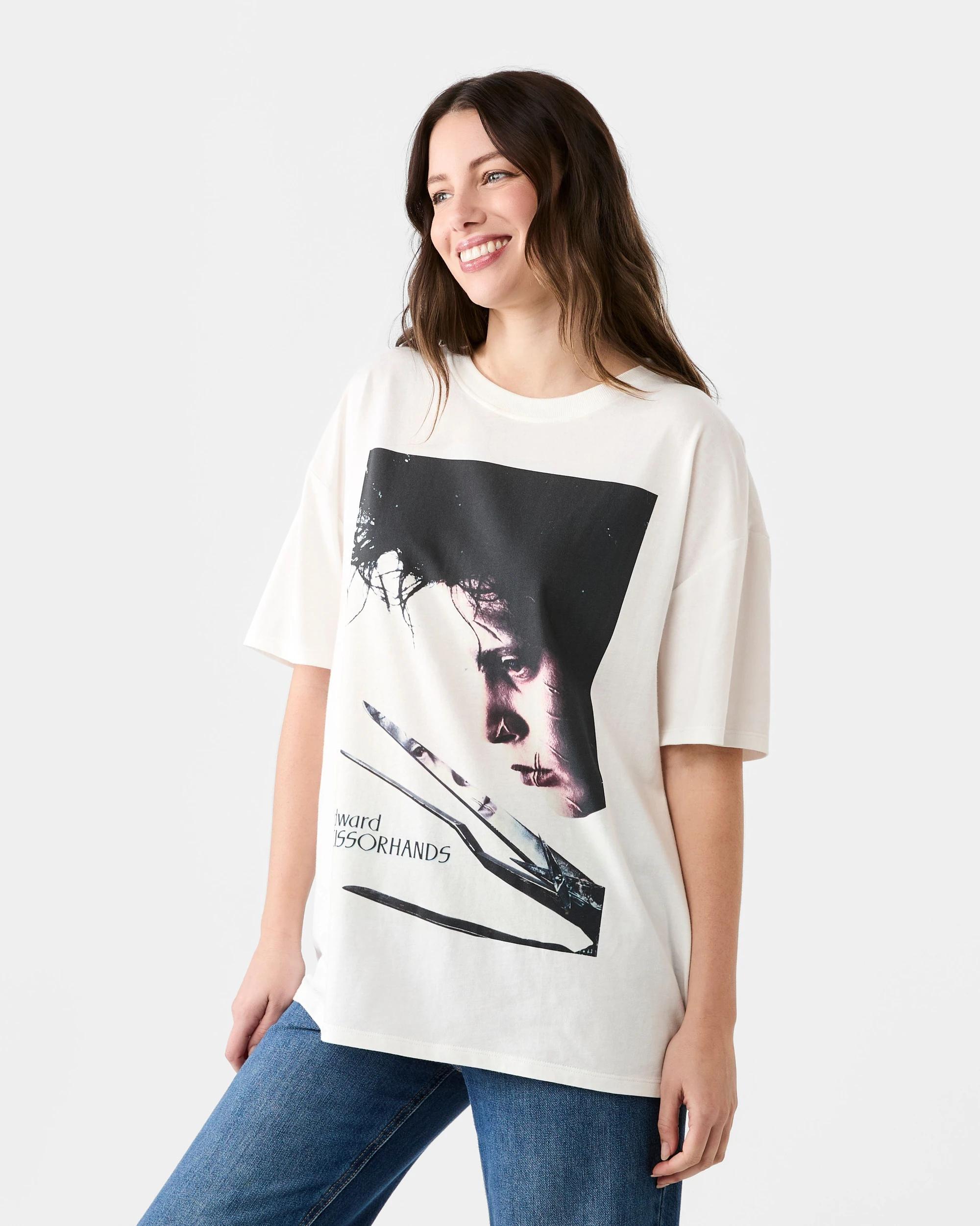 2 Short Sleeve Edward Scissorhands License Halloween T-shirt Edscihnds, 2 of 5