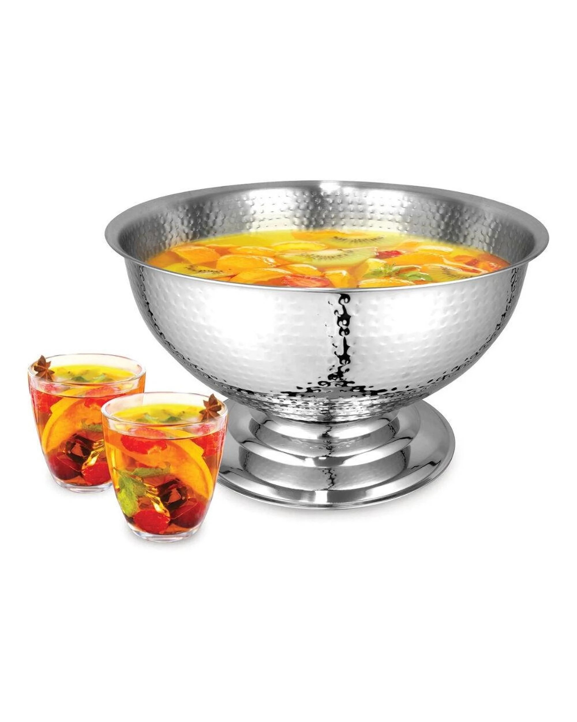 2 Avanti Providence Hammered Champagne & Punch Bowl  40 x 22cm - Silver, 2 of 2