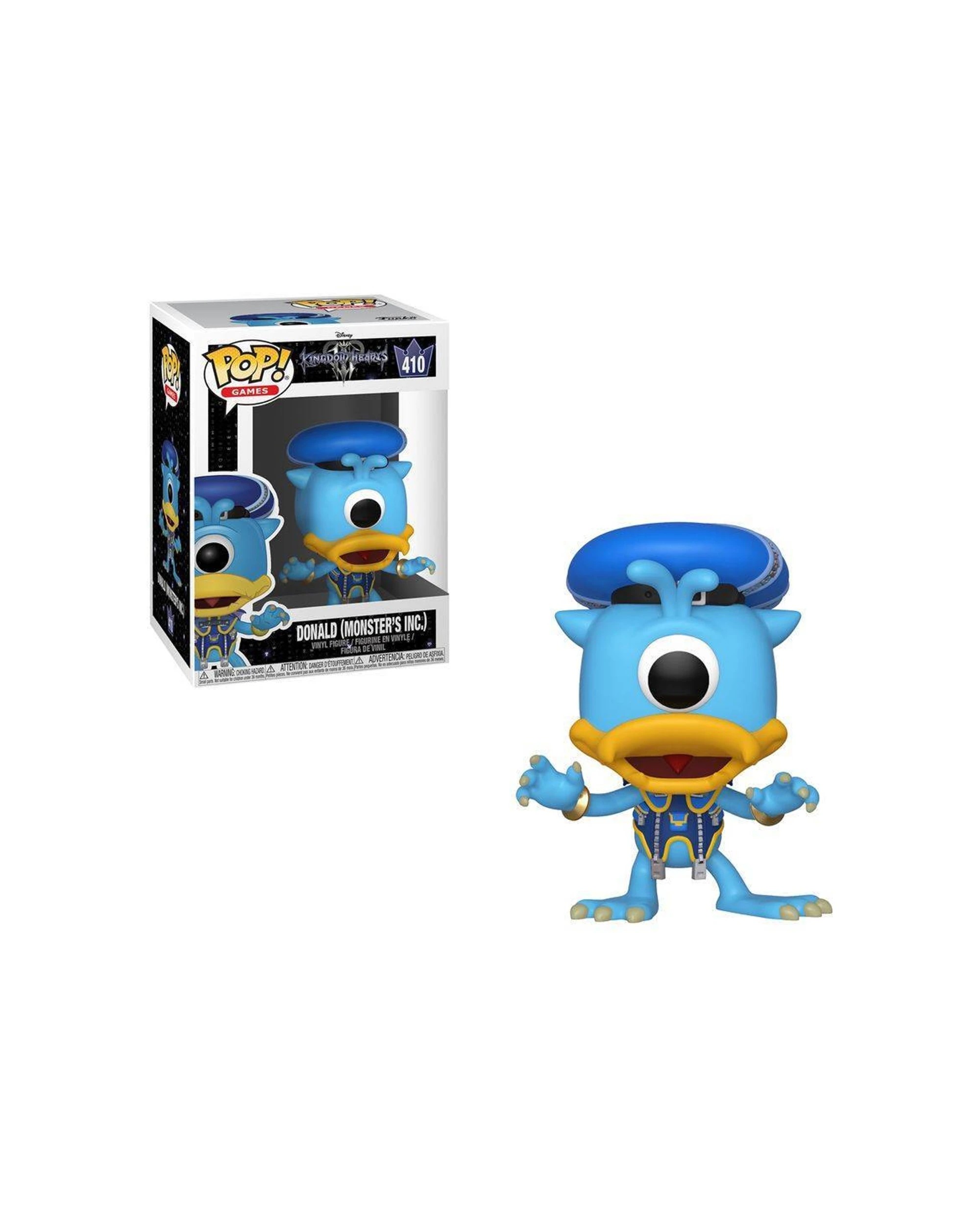 2 Pop Vinyl Figurine Kingdom Hearts III - Donald Monsters Inc 10cm Vinyl - Multi, 2 of 3