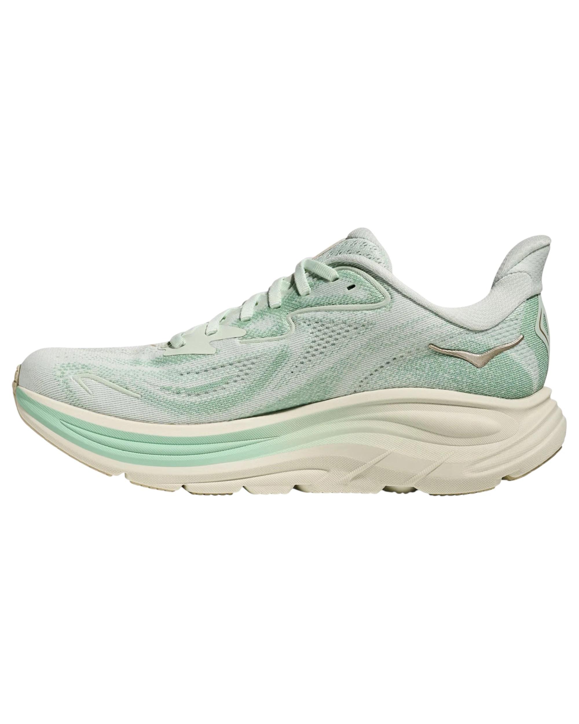 2 Hoka Womens Clifton 10 Athletic Running Shoes SEA GLASS, 2 of 7