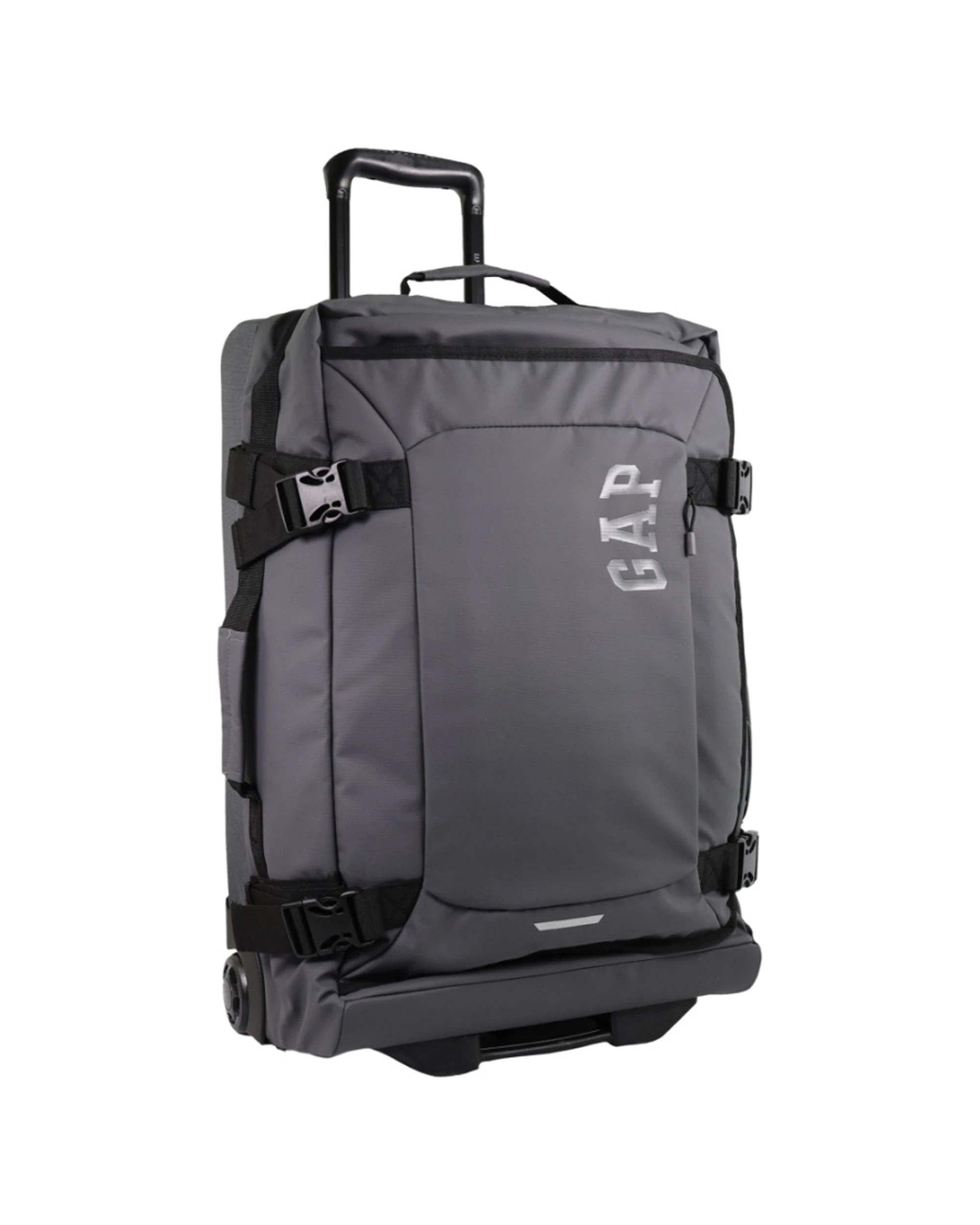 1 GAP Travel Medium Soft Shell Suitcase Lockable Trolley Luggage 62cm - Charcoal, 1 of 6
