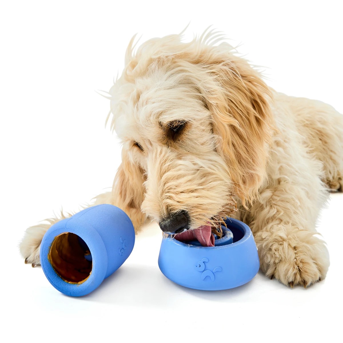 1 2 Pack Pet Rubber Treat Chew - Blue, 1 of 9