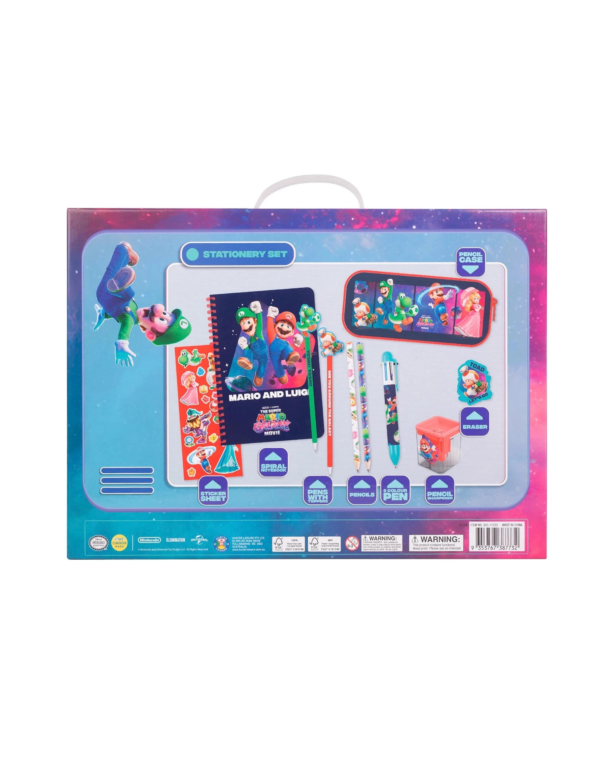 5 Super Mario 2 Mega Stationery Set - Multi, 5 of 5