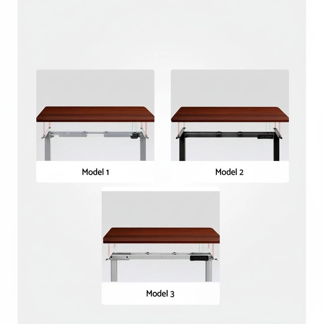 6 Artiss Standing Desk Top Walnut 140CM - Brown, 6 of 6