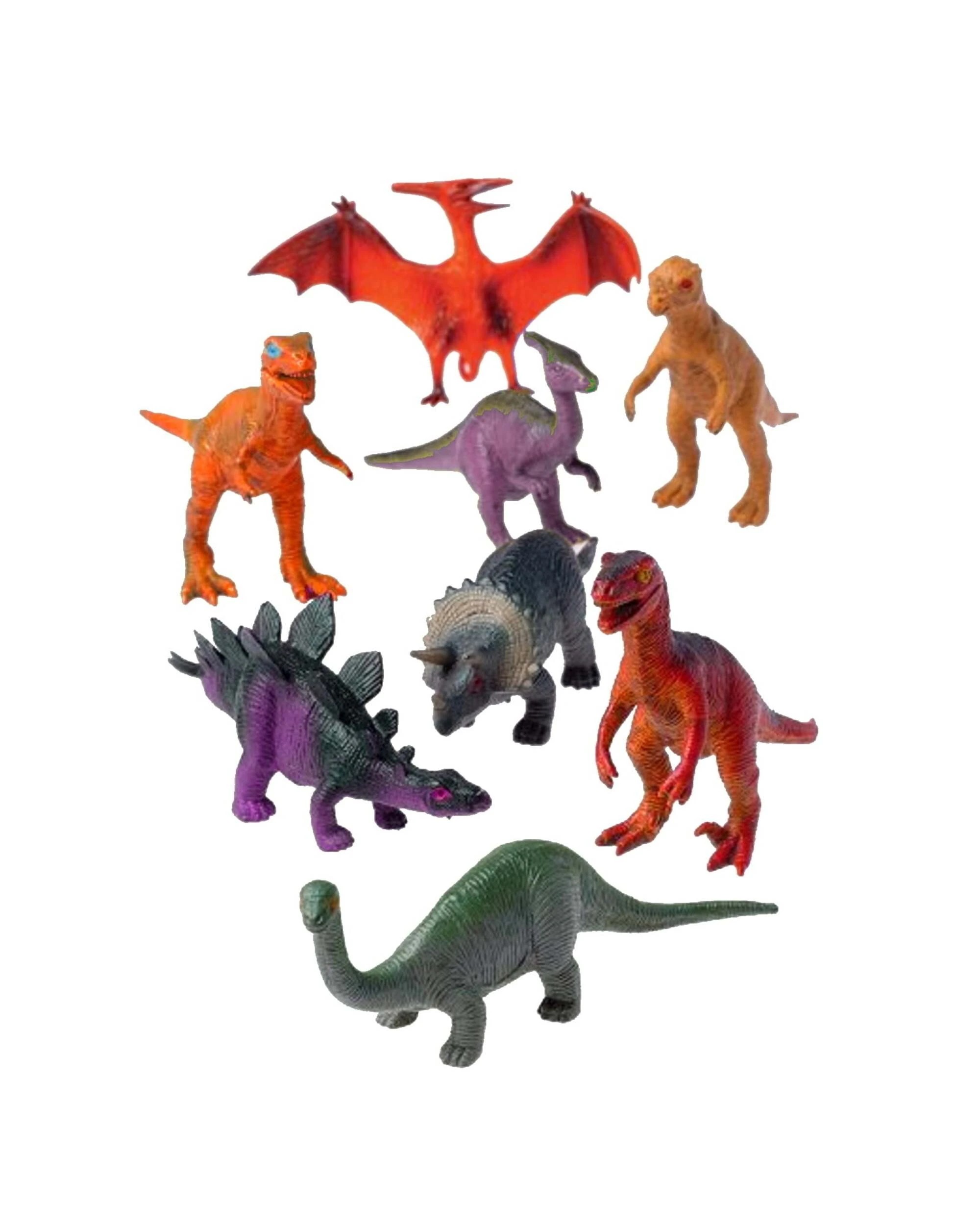 1 US Toy Wild Dinosaur Plastic Toys Pack of 12, 1 of 2