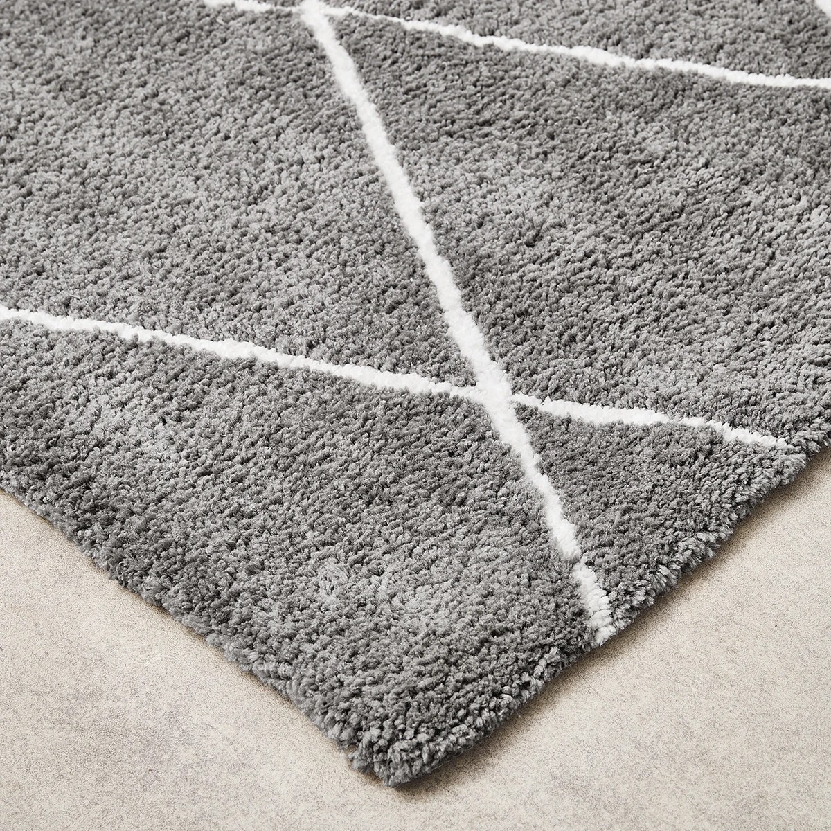 2 Trellis Rug - Grey, Small - 140cm x 70cm, 2 of 8