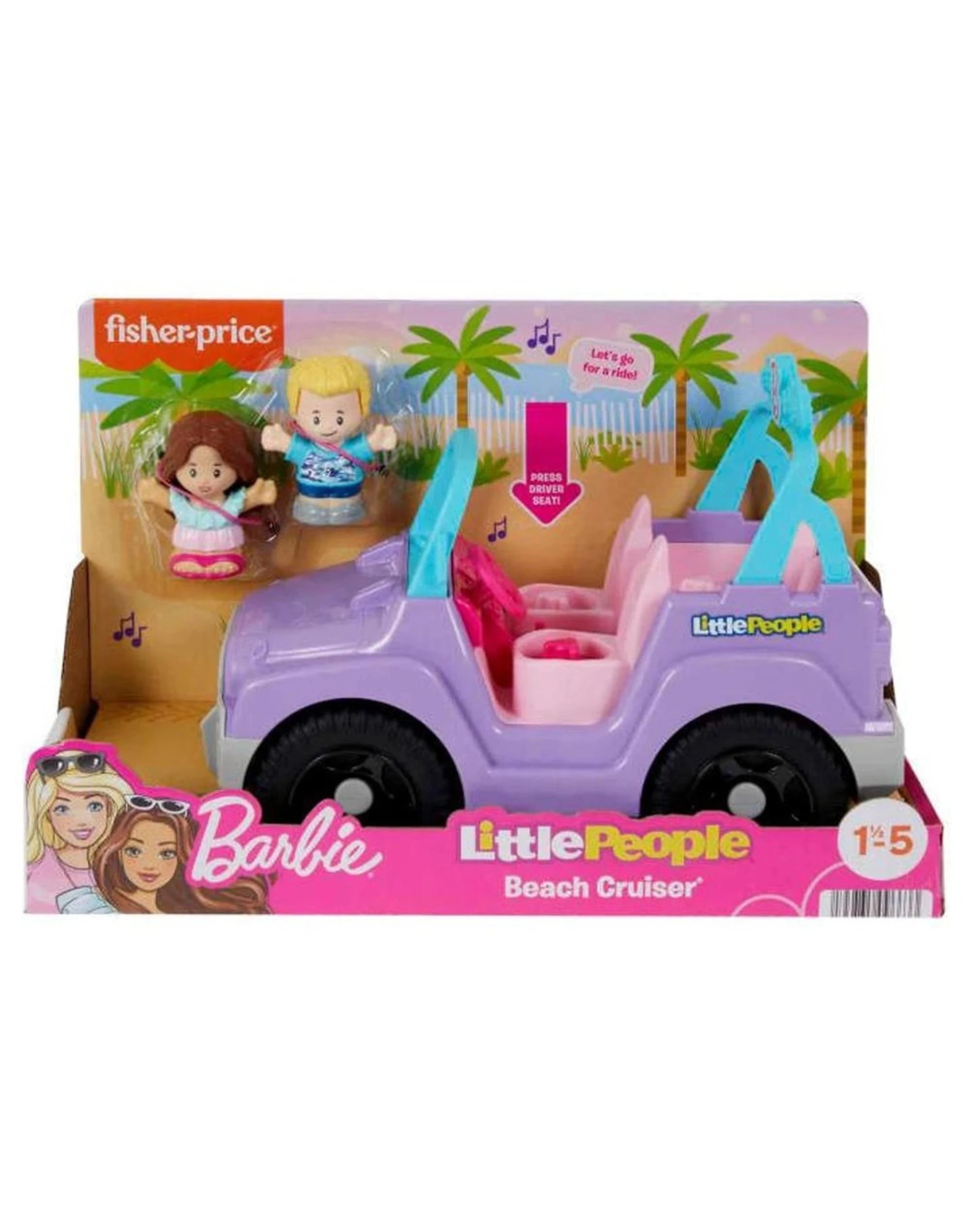 1 Fisher-Price Little People Barbie Beach Cruiser, 1 of 3