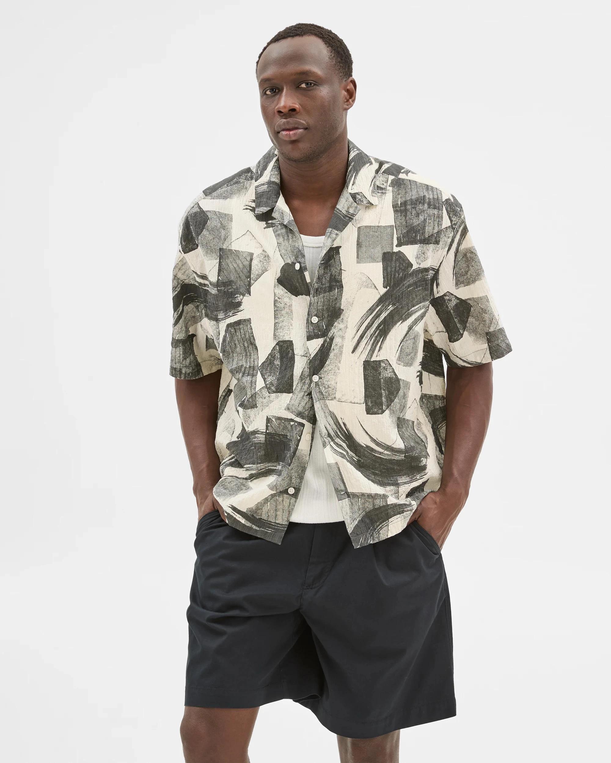 6 Australian Cotton Rich Party Shirt - Commons WHITE, 6 of 6