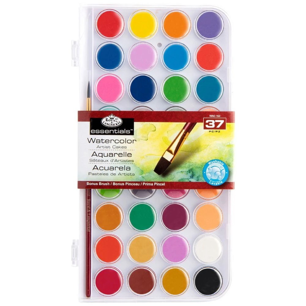 1 Royal & Langnickel Watercolour Cakes Set 37 Piece, 1 of 7