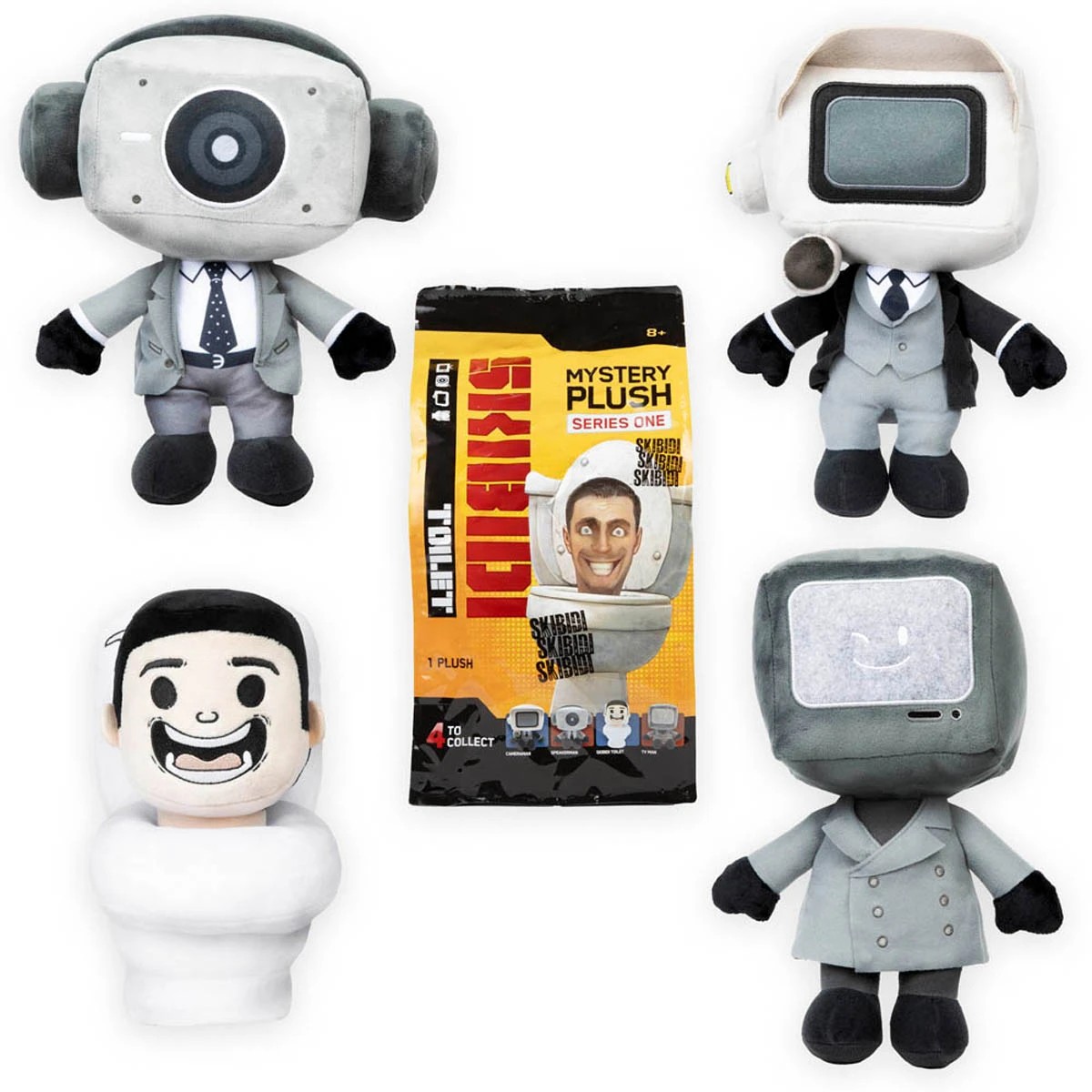 2 28cm Skibidi Toilet Mystery Plush Series One - Assorted, 2 of 7