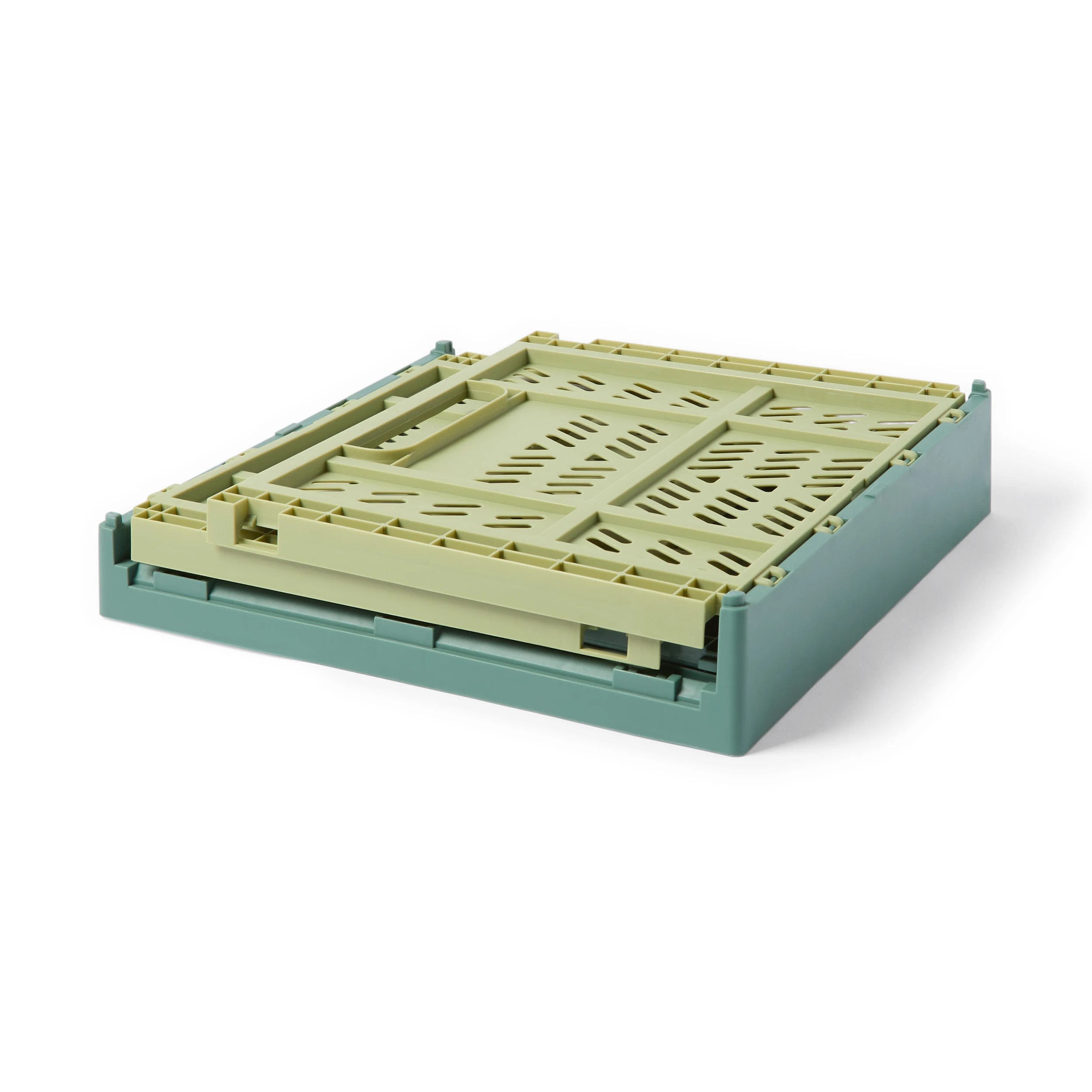 2 Square Collapsible Crate - Green, 2 of 5