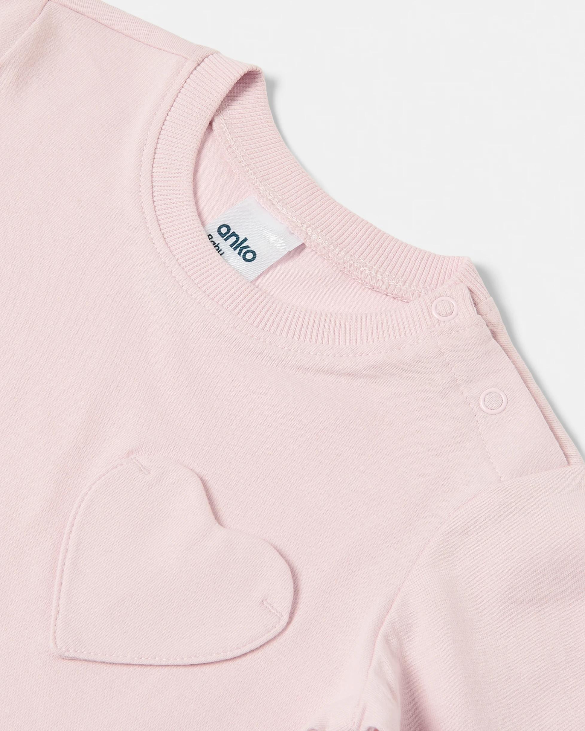 3 Cotton Long Sleeve T-shirt Pnk Chalk, 3 of 3