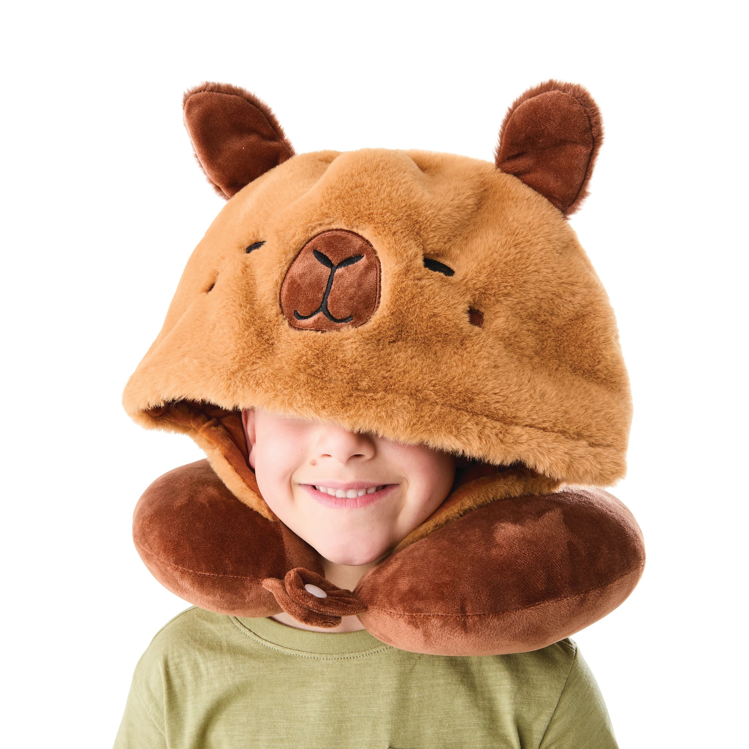 2 Hooded Travel Pillow - Capybara, 2 of 8
