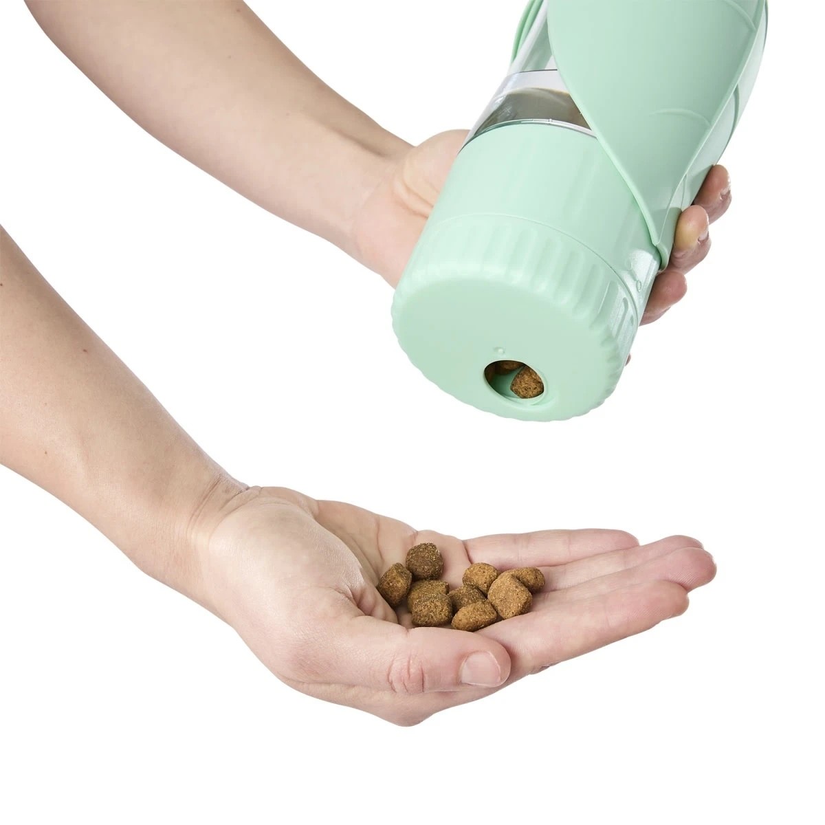 2 Pet Travel Bottle with Treat Holder - Teal, 2 of 10