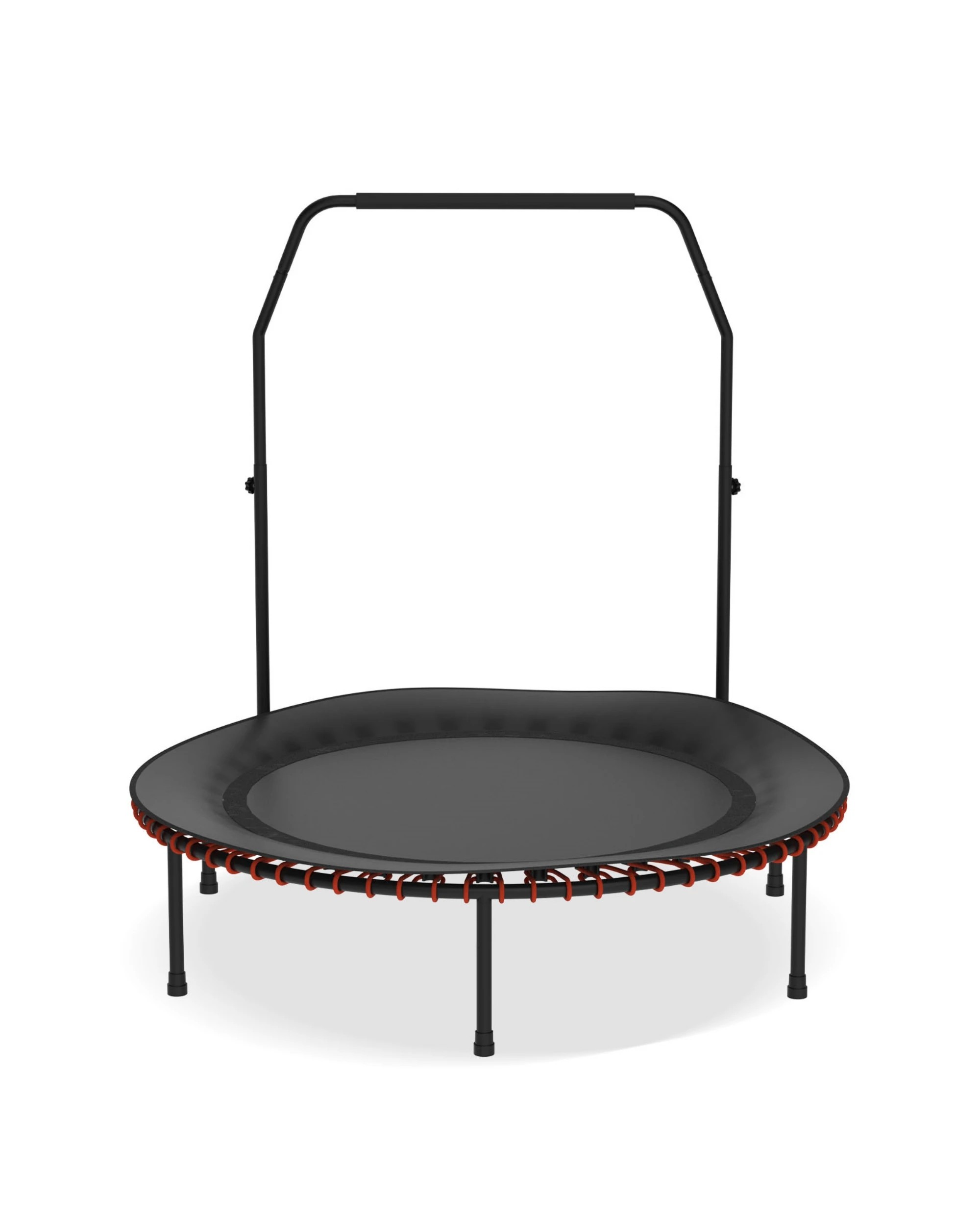 1 Advwin 48" Mini Fitness Trampoline Rebounder with Adjustable Foam Handle, 1 of 7