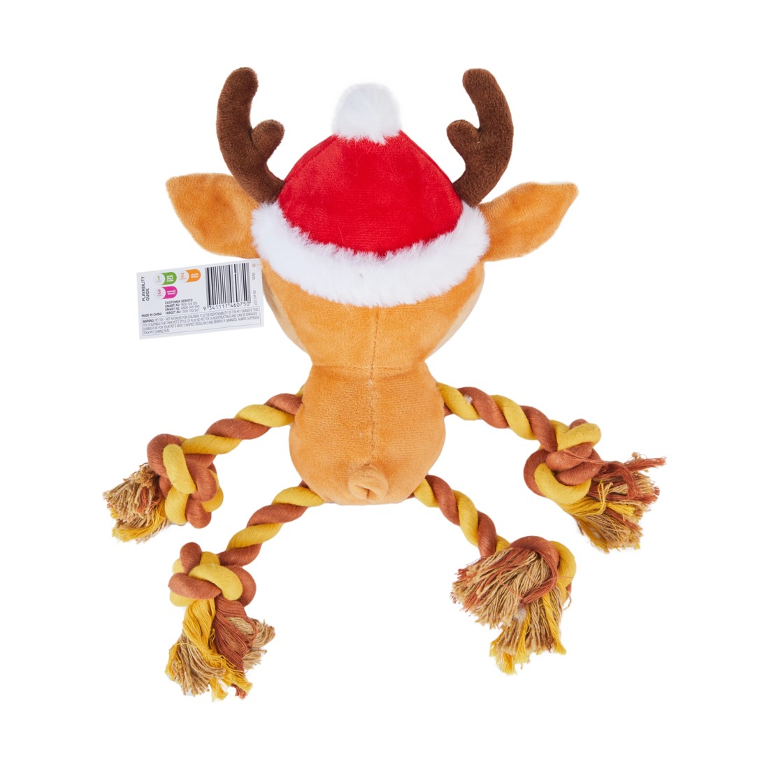 5 Christmas Pet Rope Toy Reindeer, 5 of 5