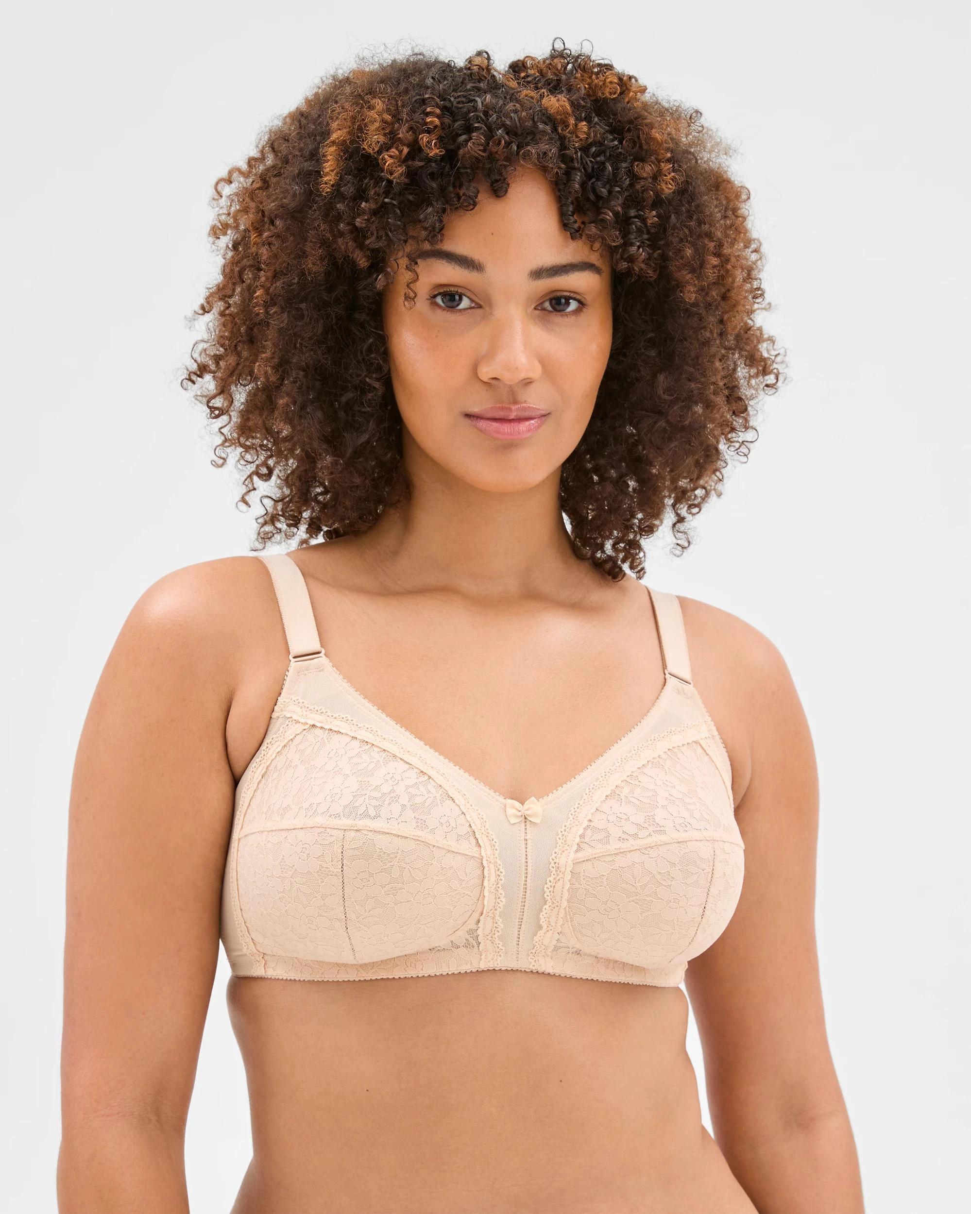 3 Target Plus Size Firm Support Wirefree Bra NATURAL, 3 of 5