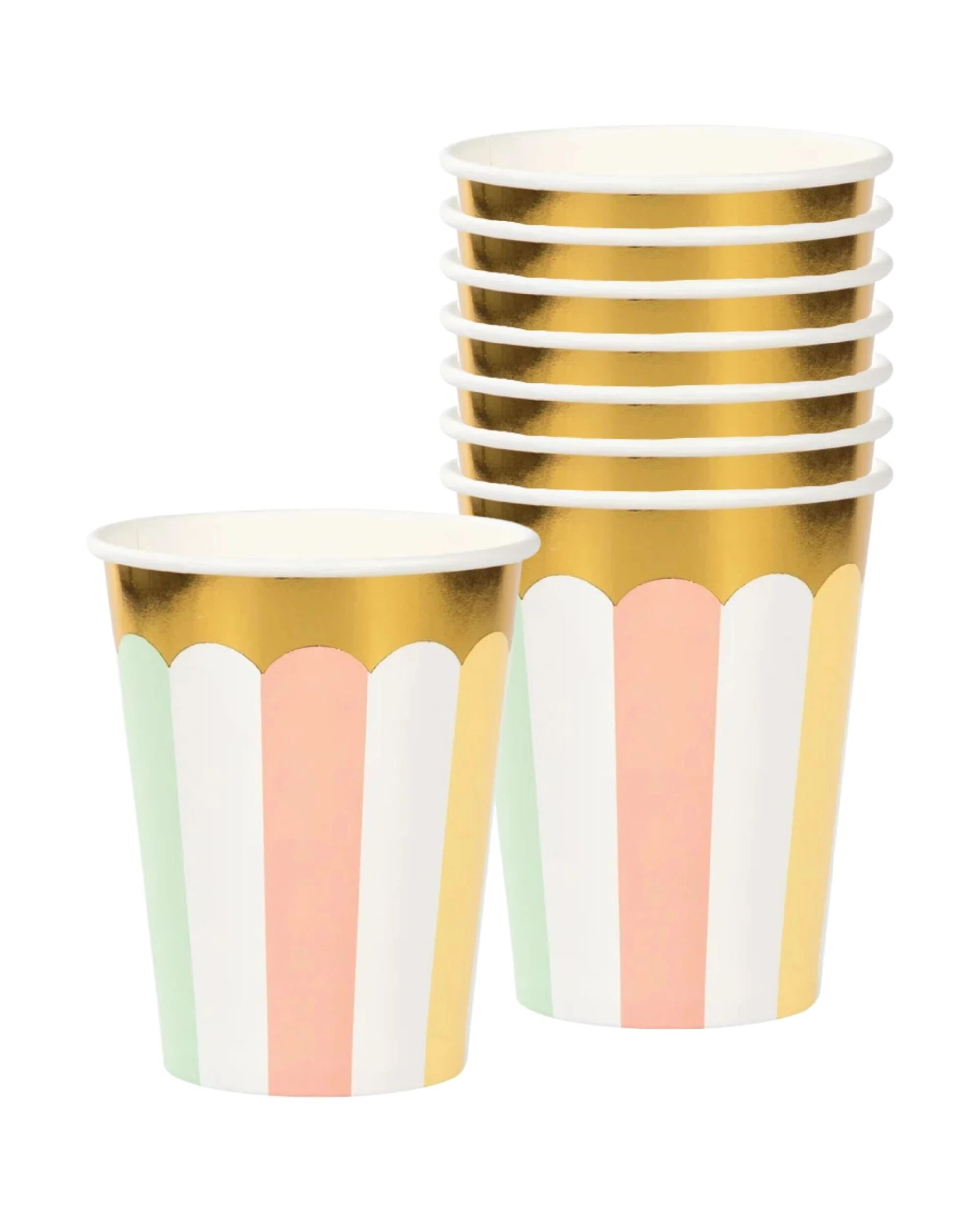 1 Creative Converting Pastel Celebrations Paper Cups Pack of 8 - Multi, 1 of 1