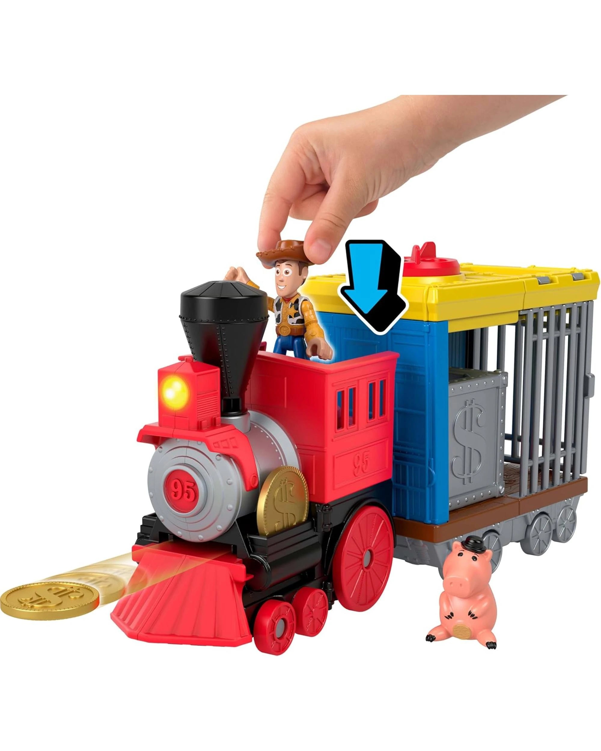 3 Fisher-Price Imaginext Disney Pixar Toy Story Woody's Western Train, 3 of 5