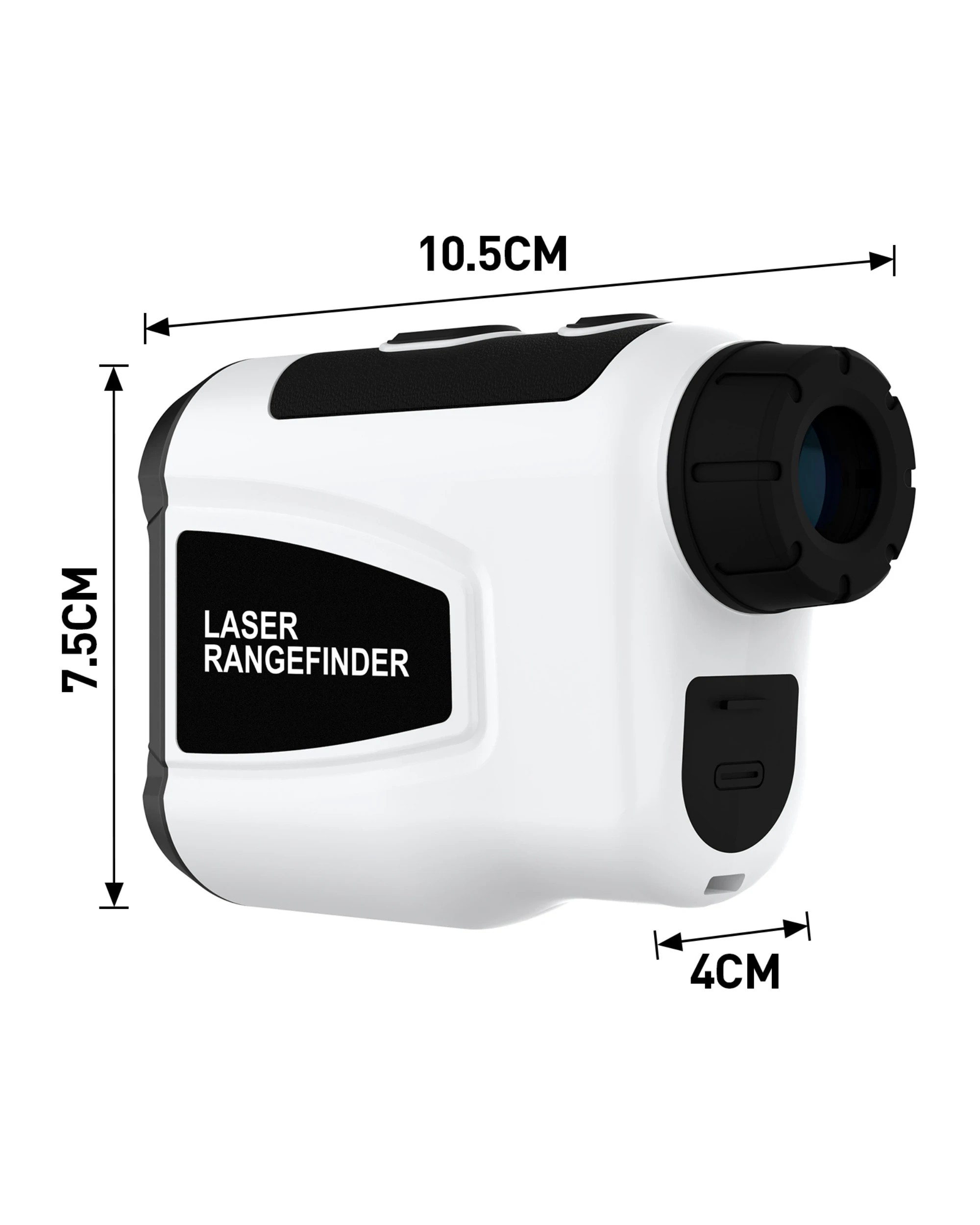 3 Advwin 1200m Laser Golf Rangefinder with Flag Lock - White, 3 of 7