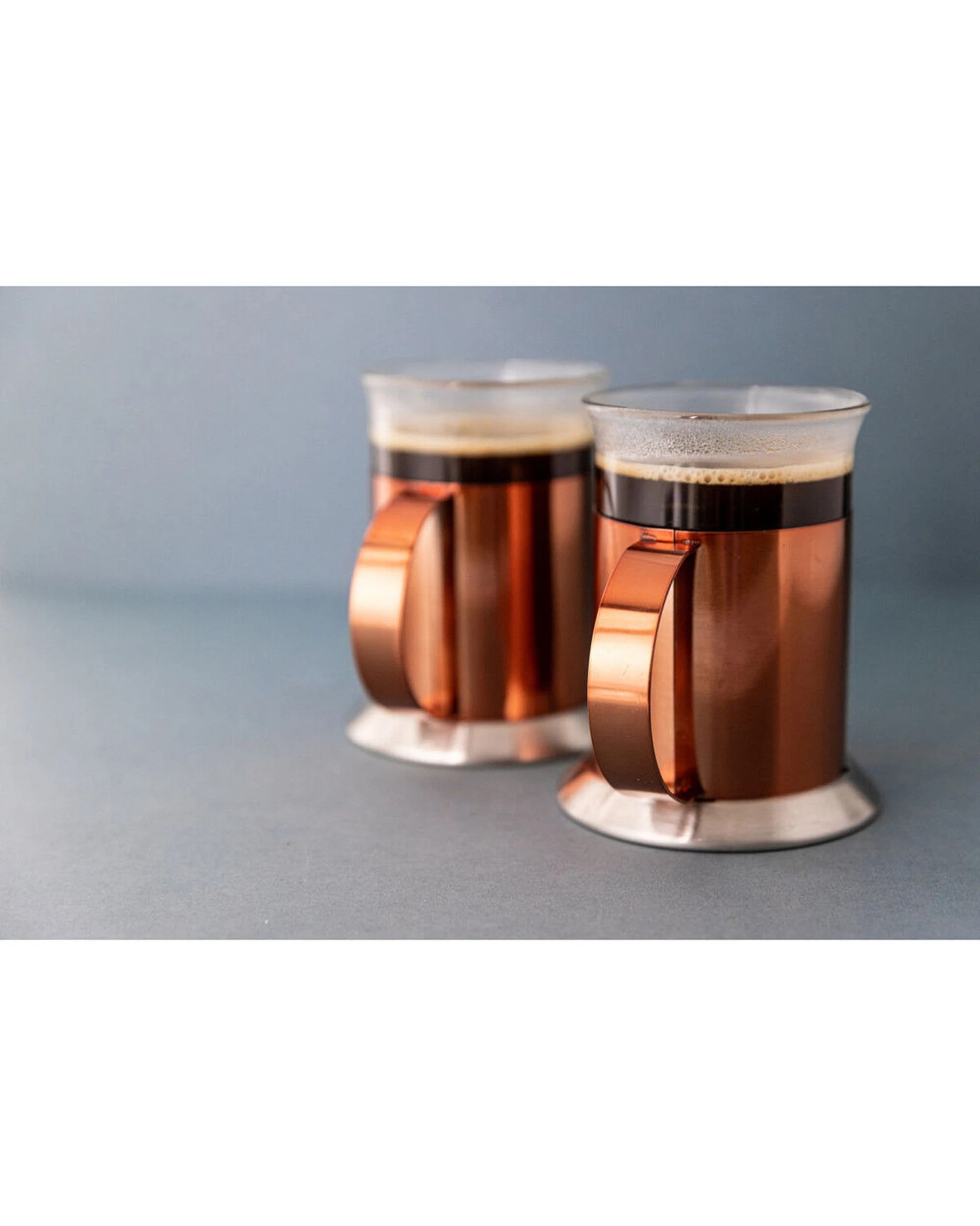 2 La Cafetiere 2pc 300ml Stainless Steel Glass Coffee Mug Set Finish - Metallic, 2 of 6