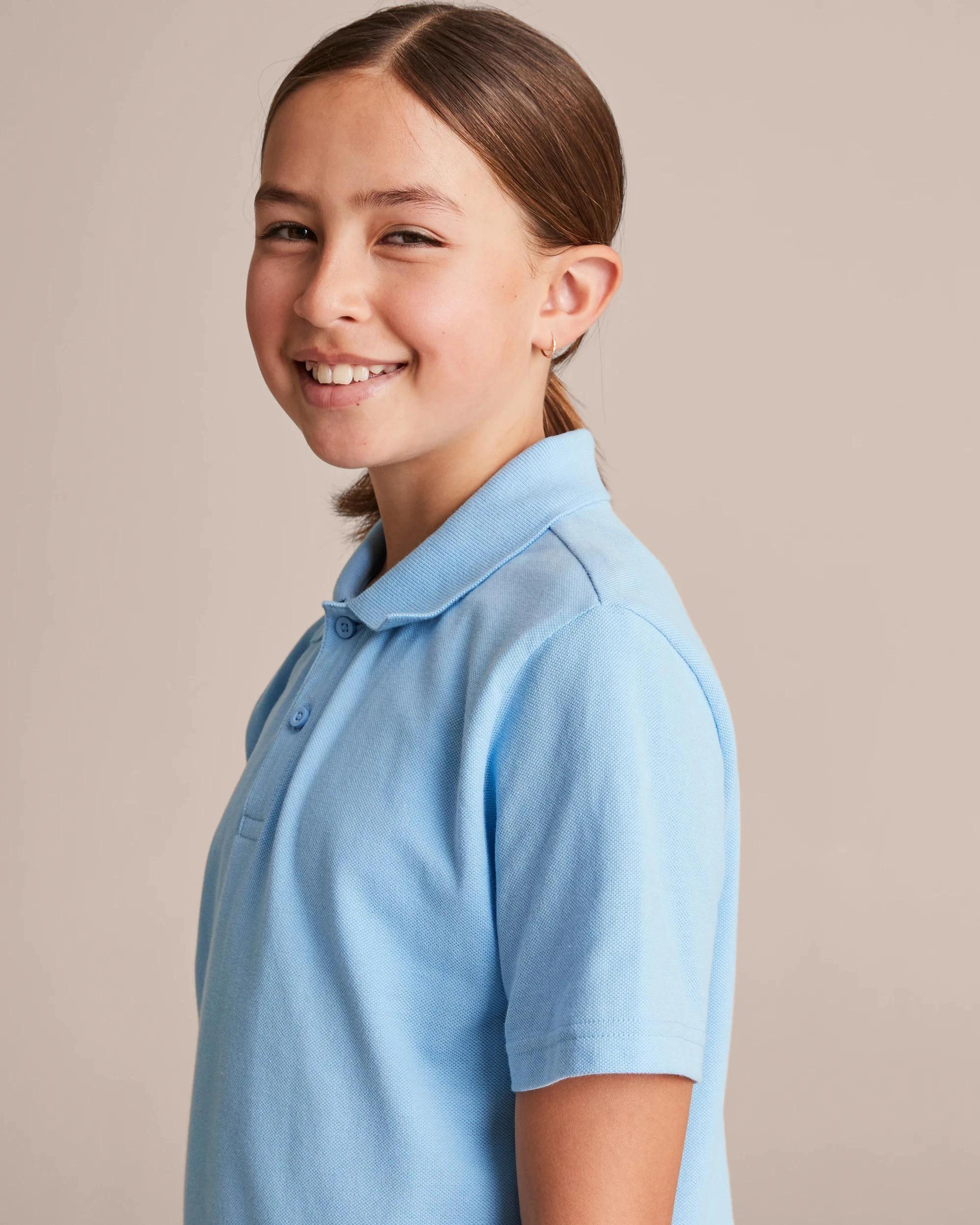 4 Target Short Sleeve School Polos LIGHT BLUE, 4 of 10