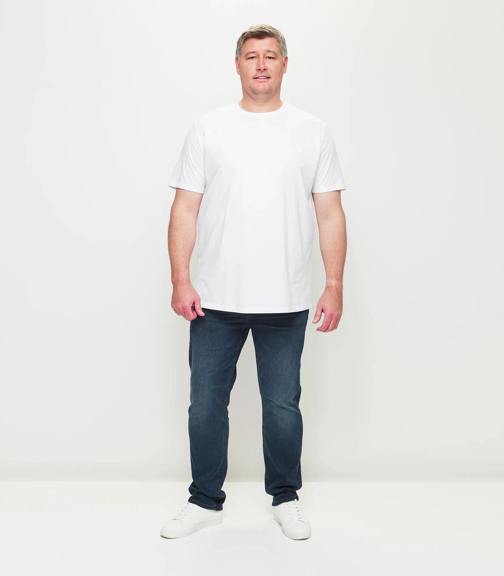 2 Target Plus Australian Cotton Crew T-Shirt WHITE, 2 of 6