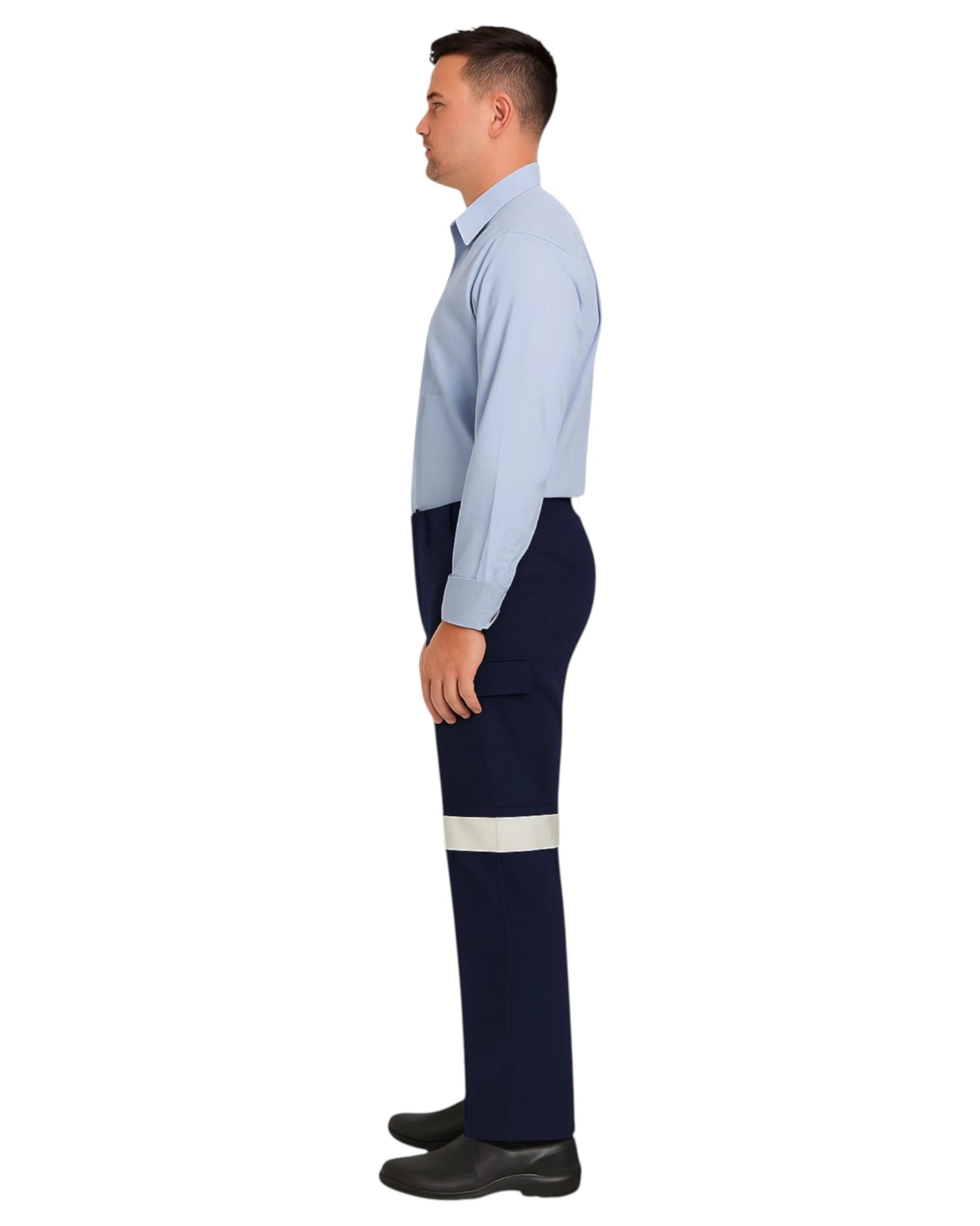 6 Hard Yakka 2 Pack Mens Basic Drill Cargo Pant Cotton Pants With Tape NAVY, 6 of 6