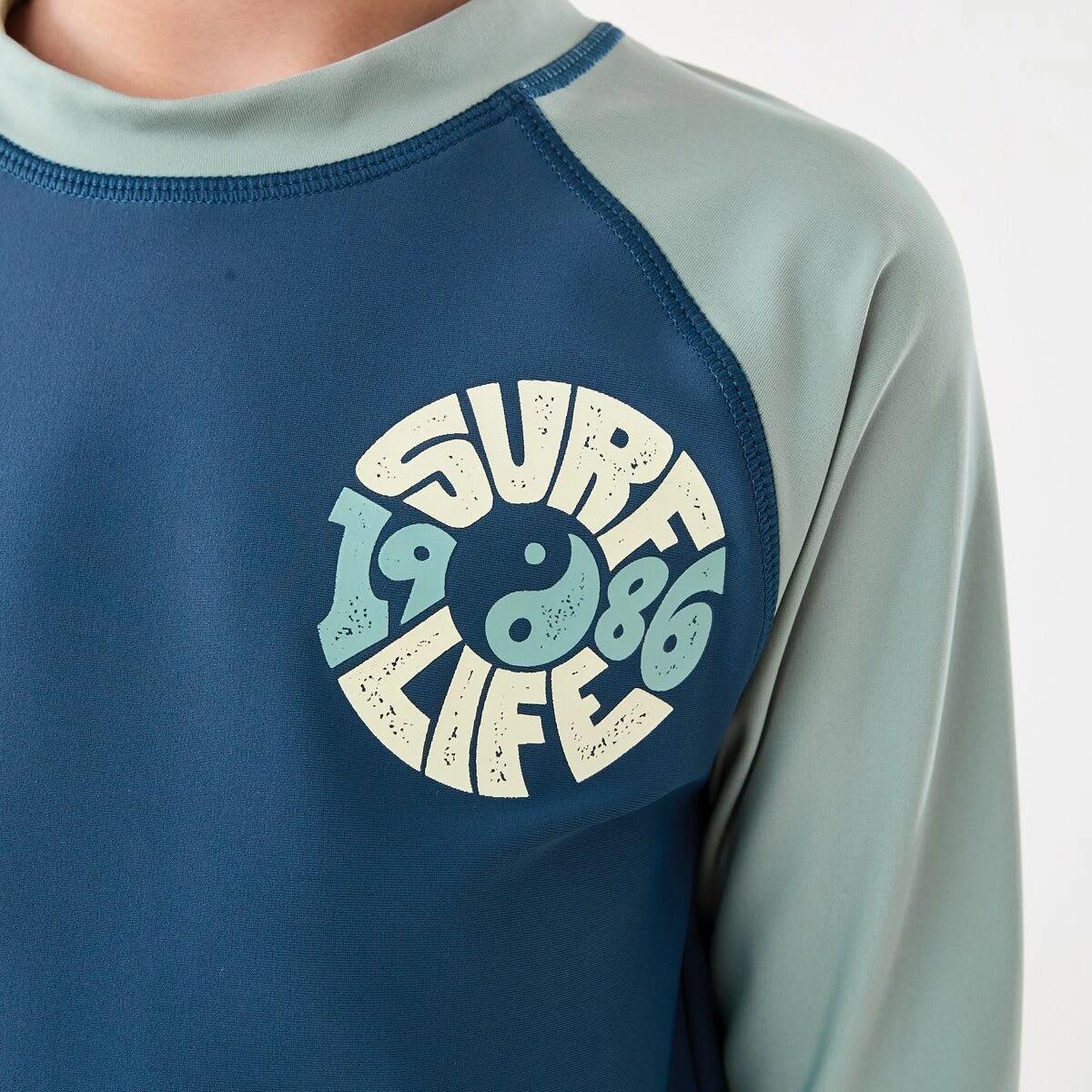 4 Long Sleeve Rash Vest Nvy Surf, 4 of 6