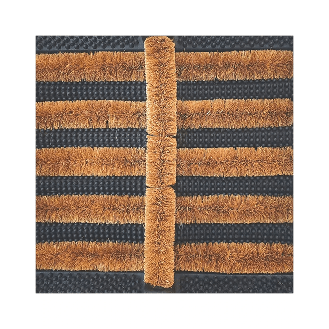 2 Solemate Rubber Coir Boot Scraper 30x34cm Functional Outdoor Front Doormat
 - Natural, 2 of 3