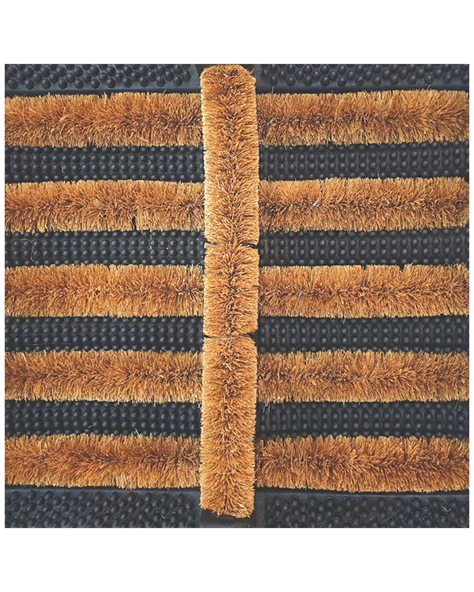 2 Solemate Rubber Coir Boot Scraper 30x34cm Functional Outdoor Front Doormat
 - Natural, 2 of 3