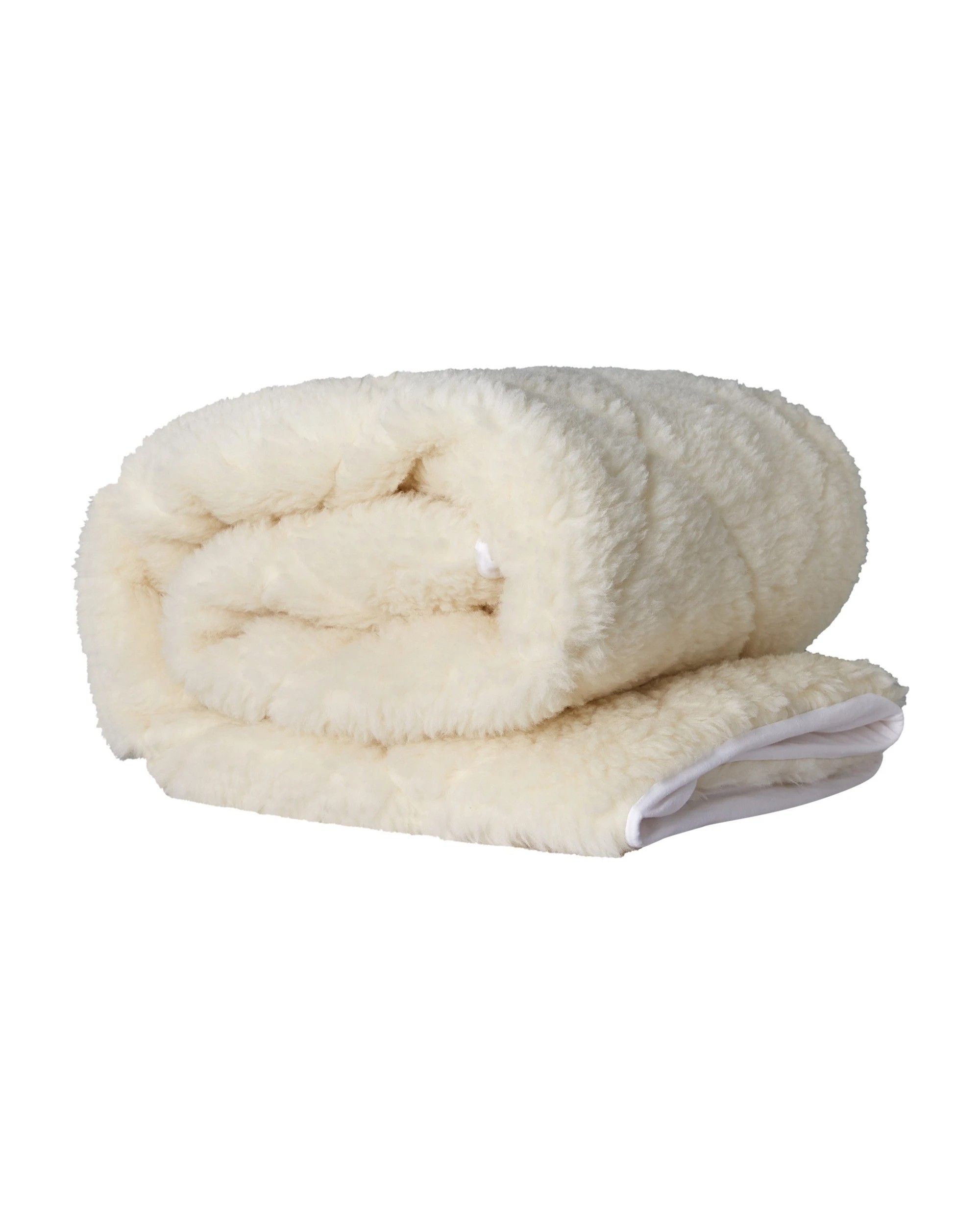 6 Wooltara Imperial Luxury 2 Layer Reversible Washable Australian Wool Underblanket - Single Bed - White, 6 of 9