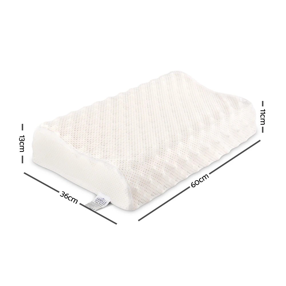 2 Giselle Bedding  Latex Pillow Twin Pack - White, 2 of 7