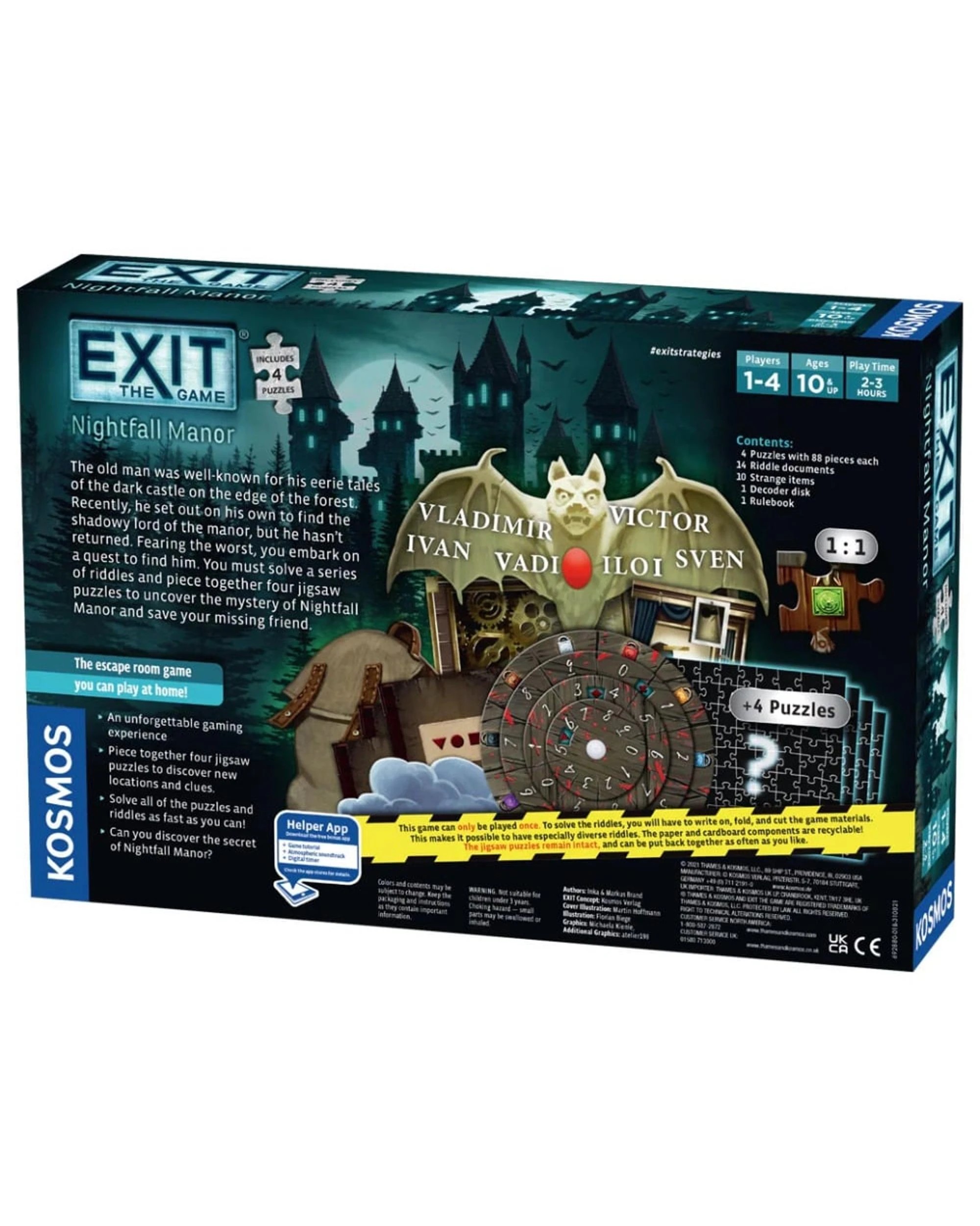 5 Exit the Game Nightfall Manor Jigsaw Puzzle Game, 5 of 5