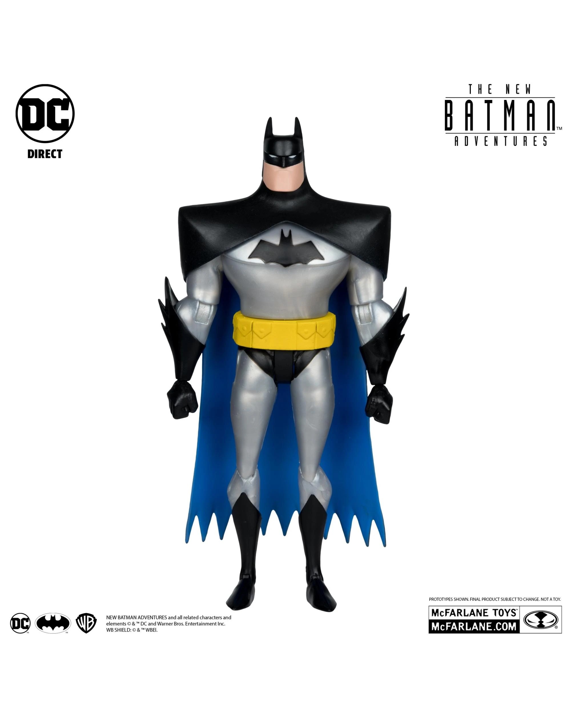6 DC Direct The New Batman Adventures Batman 6 inch Action Figure - Silver, 6 of 10