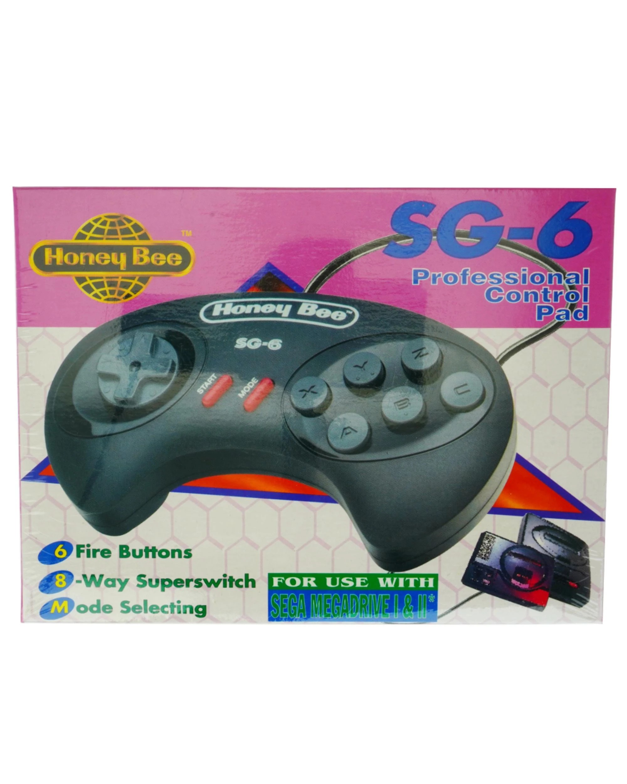 2 Honey Bee Sega Megadrive SG-6 Control Pad, 2 of 2