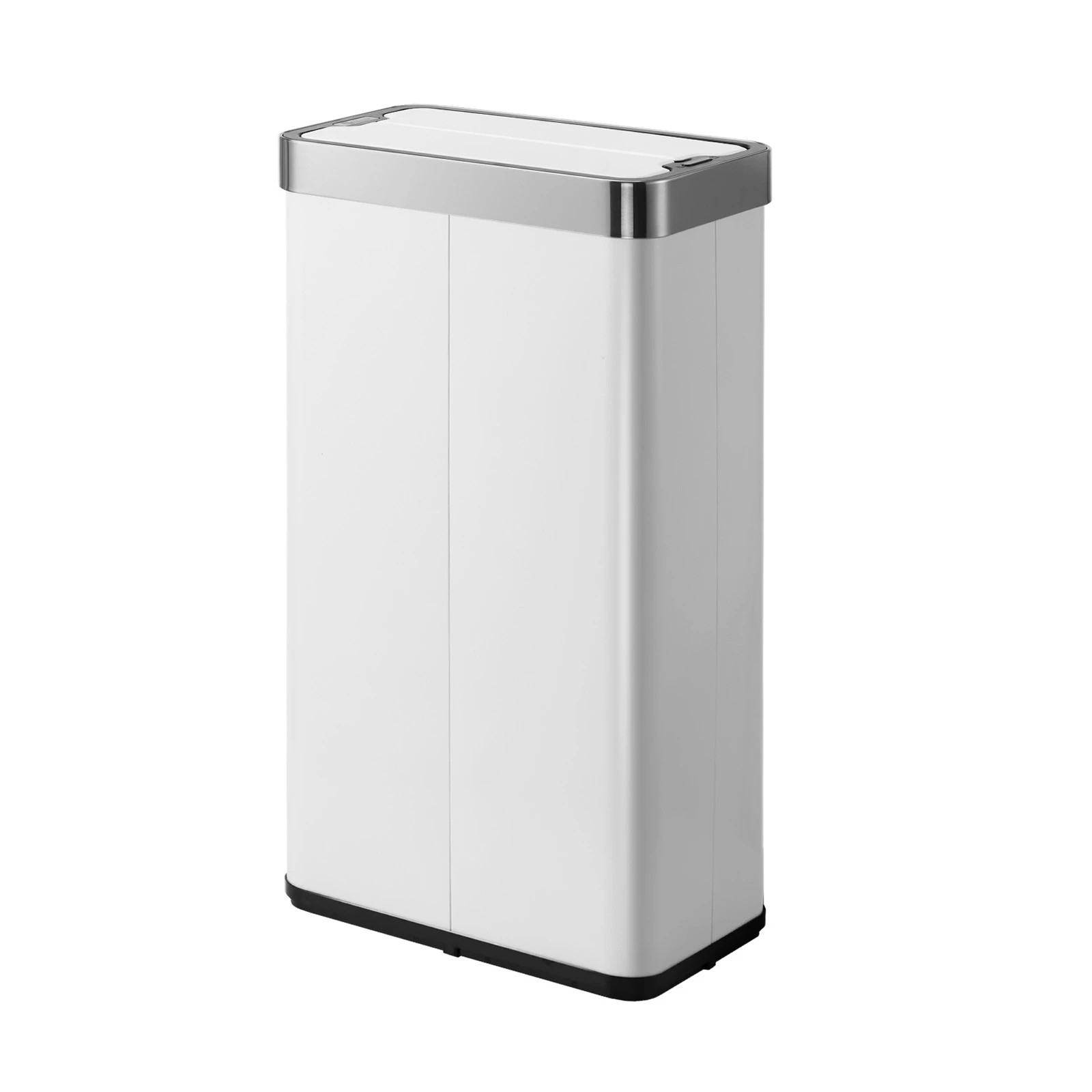 1 Oikiture 75L Motion Sensor Rubbish Bin Stainless Steel - White, 1 of 10