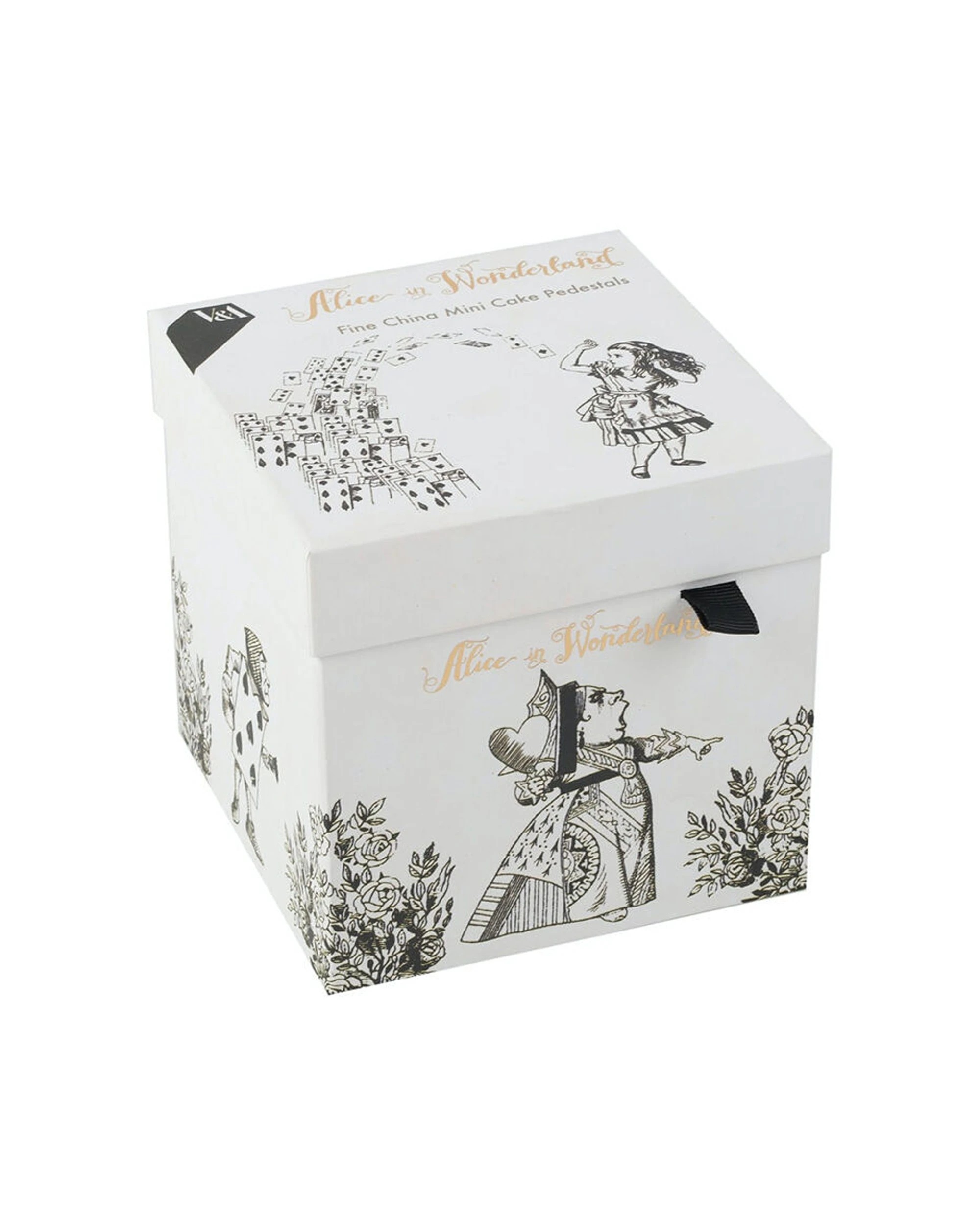 4 Mikasa 2pc V & A Alice In Wonderland Mini Cake Stand Set - White, 4 of 5