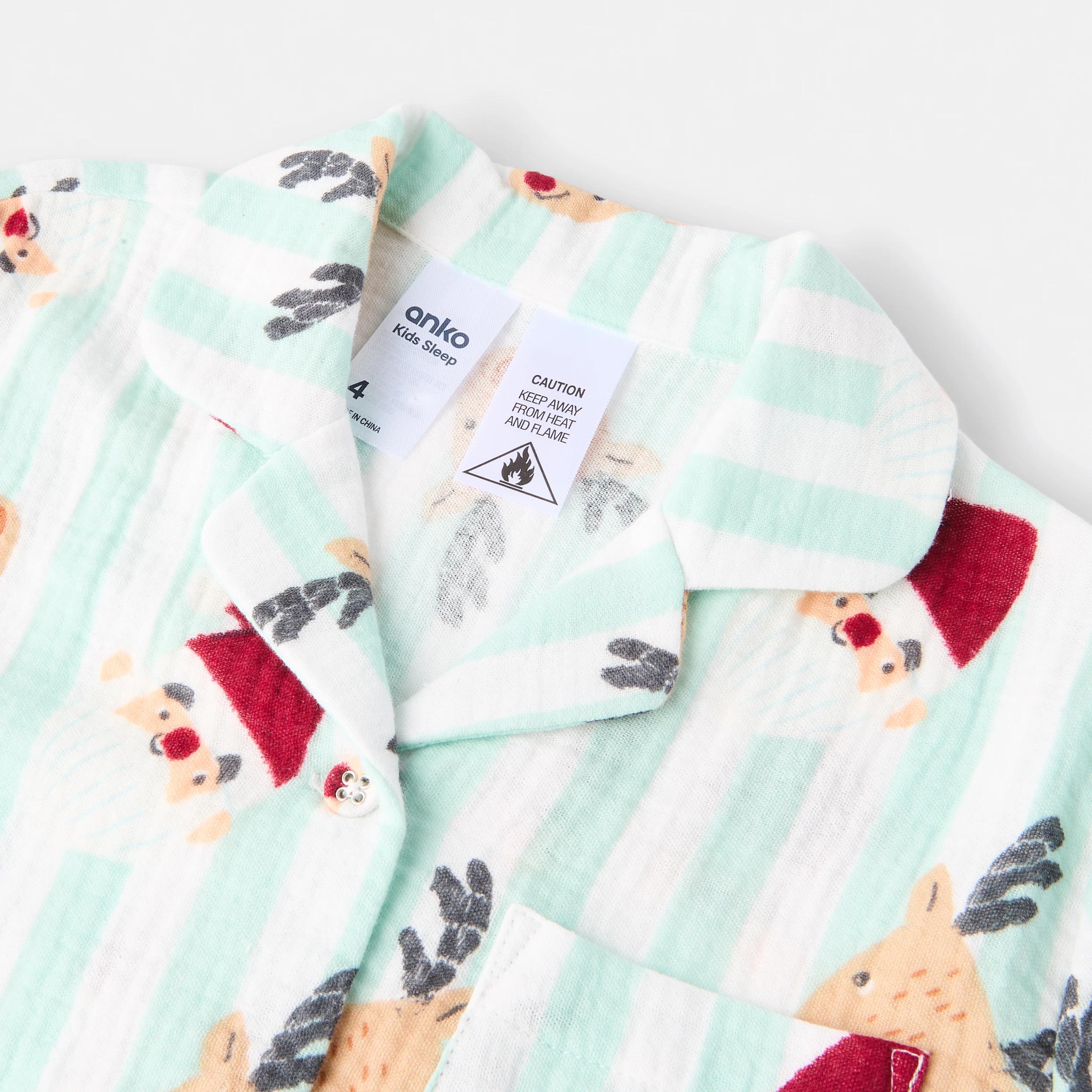 7 Christmas Woven Pyjama Set Gren Santr, 7 of 8