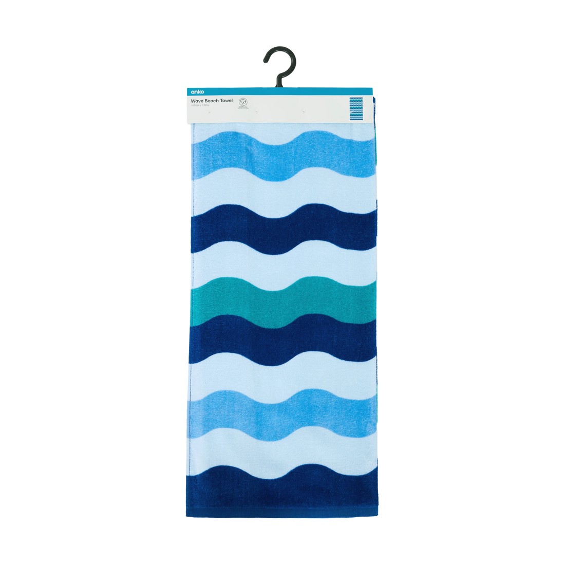 6 Australian Cotton Beach Towel - Wave, 6 of 6