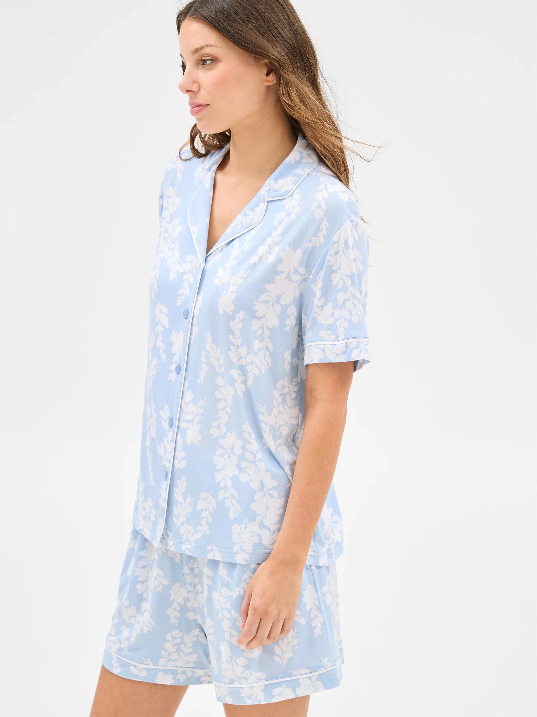 6 Target Woman Soft Comfort Bamboo Pyjama Set BLUE WISTERIA, 6 of 6