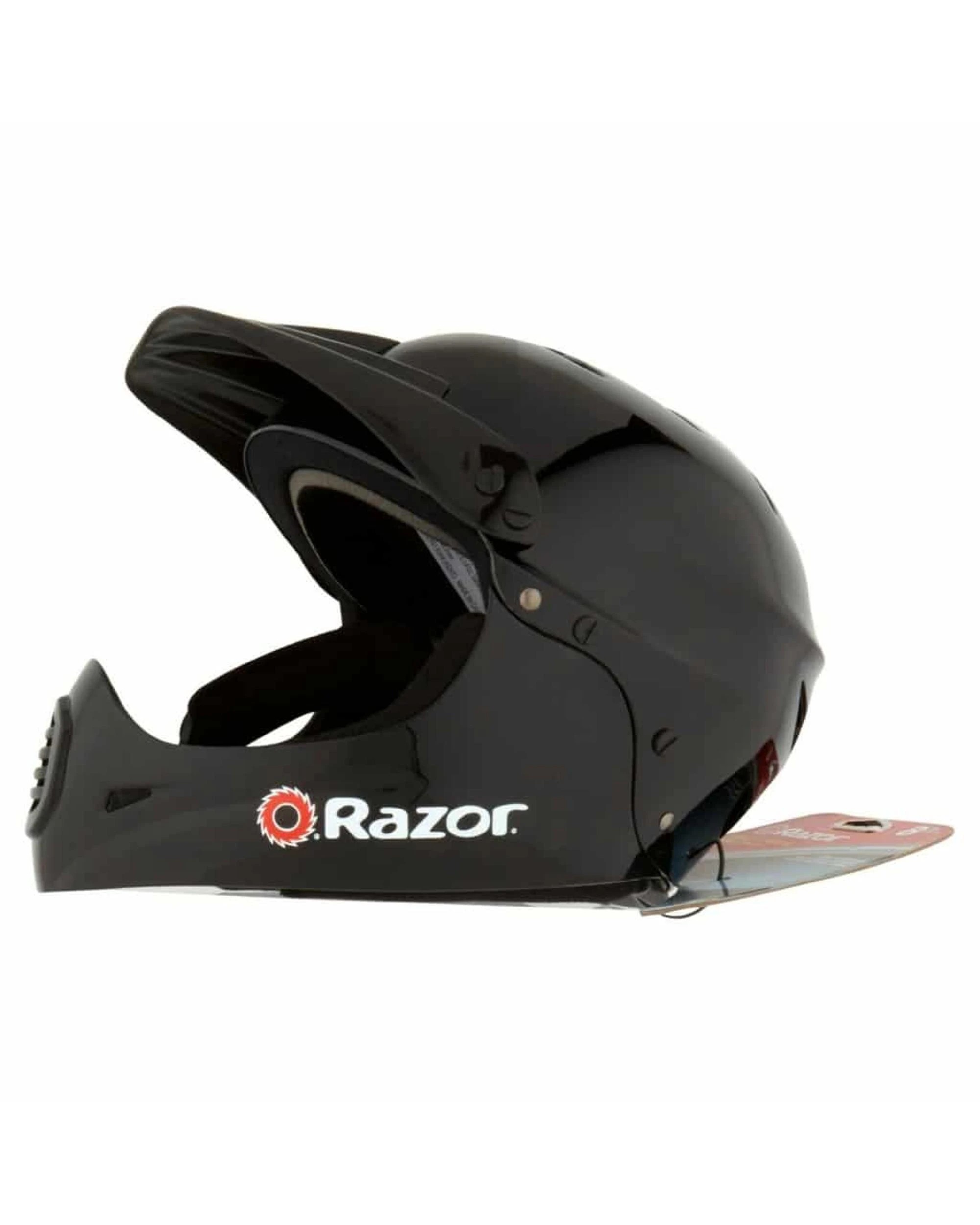 3 Razor Full Face Helmet Gloss Black - Black, 3 of 4